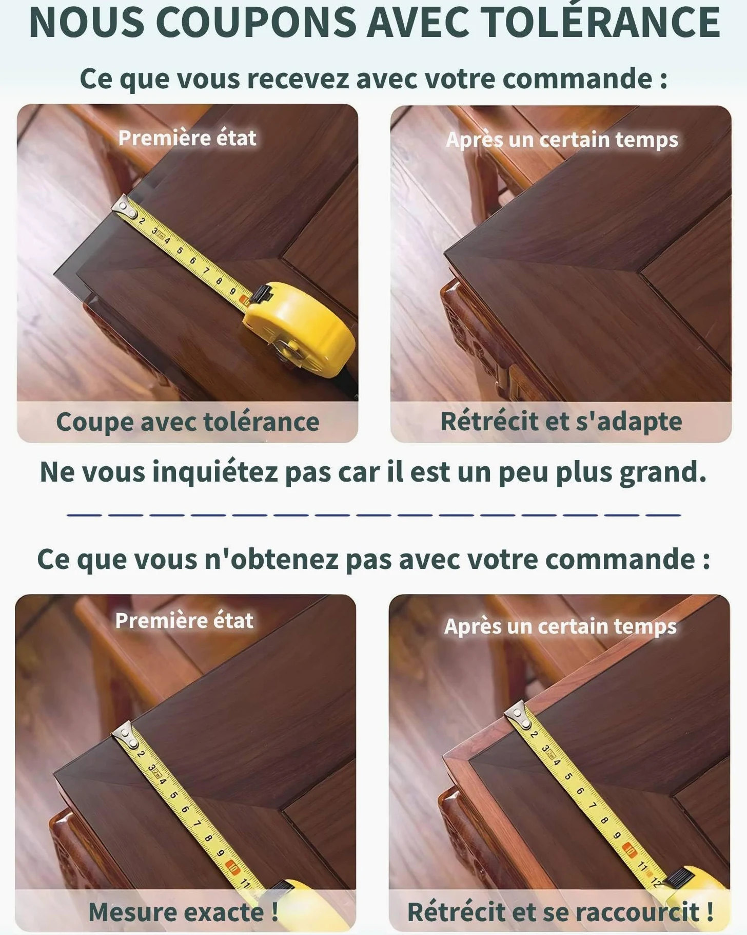 PVC Protege Table Transparent Noir 1,5mm - 100x120cm Nappe Transparente De Protection Étanche/Anti-glisse, Nappe Transparente Rectangulaire, Résist. Aux Rayures/Chaleur, Compatible Alimentaire