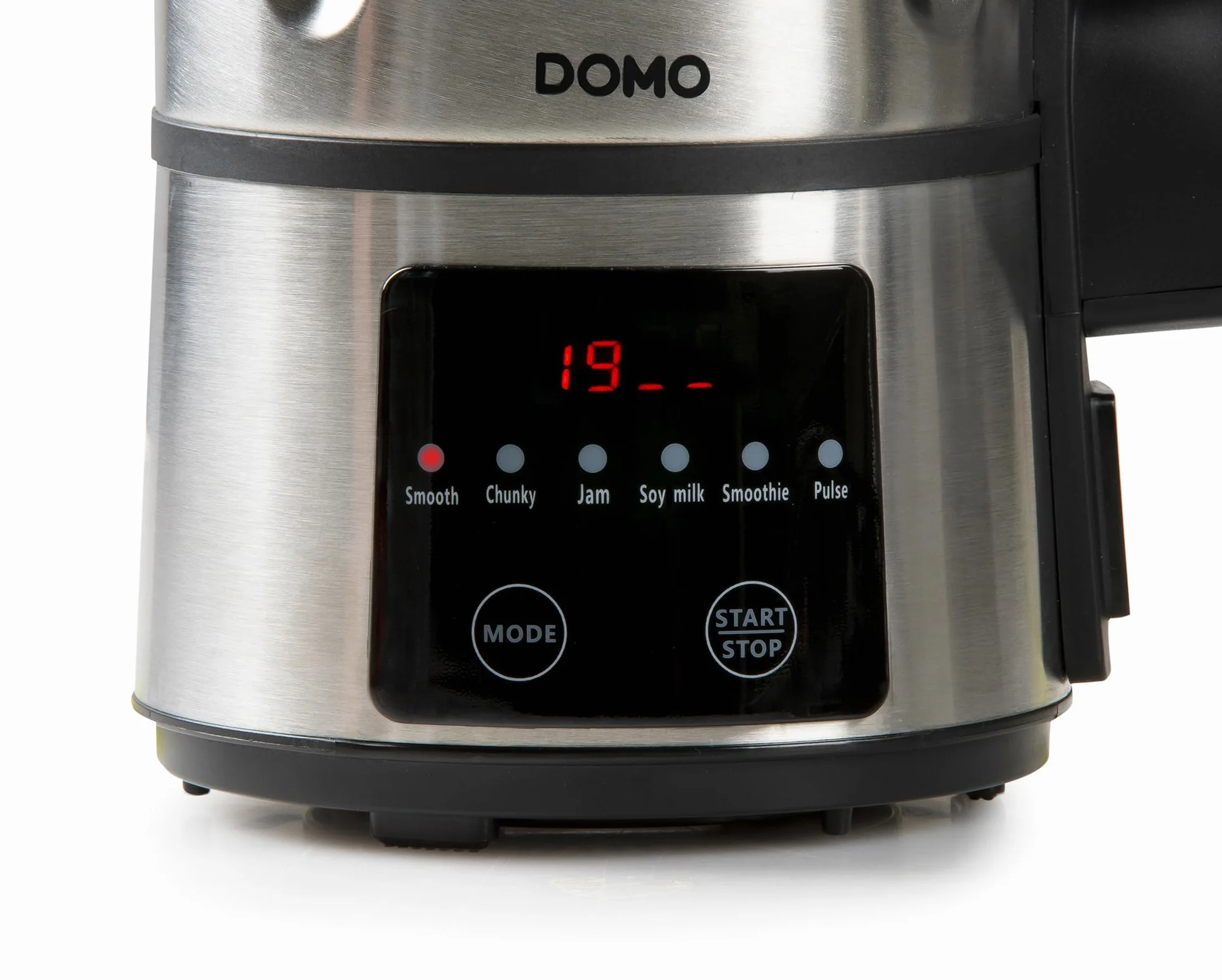 DOMO DO727BL - Blender Mixeur - 1.2L - Soupe Maker avec 6 Programmes - Smooth, chunky, Confiture, Smoothie, lait végétal, Nettoyage/Pulse - Argenté