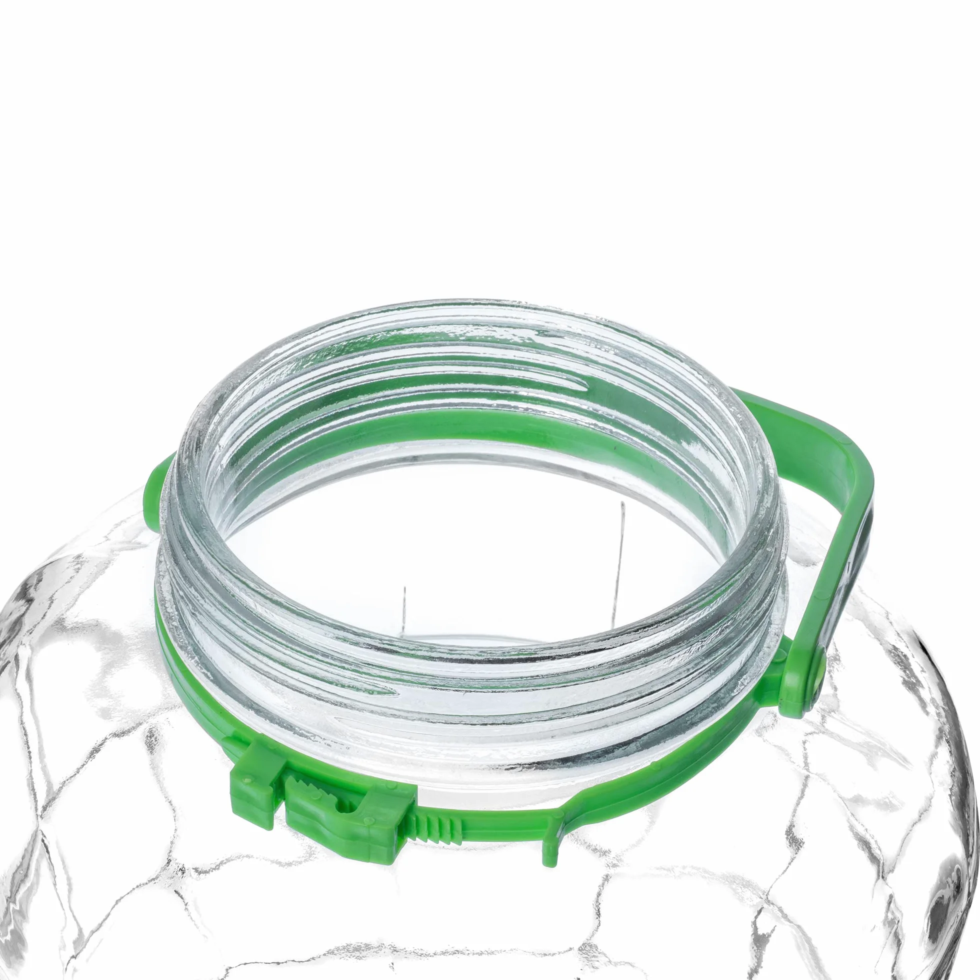 KADAX Grand Bocal de Fermentation en Verre, Récipient de Conservation avec Couvercle Hermétique, Idéal pour la Préparation de Cornichons et Choucroute (8 L)