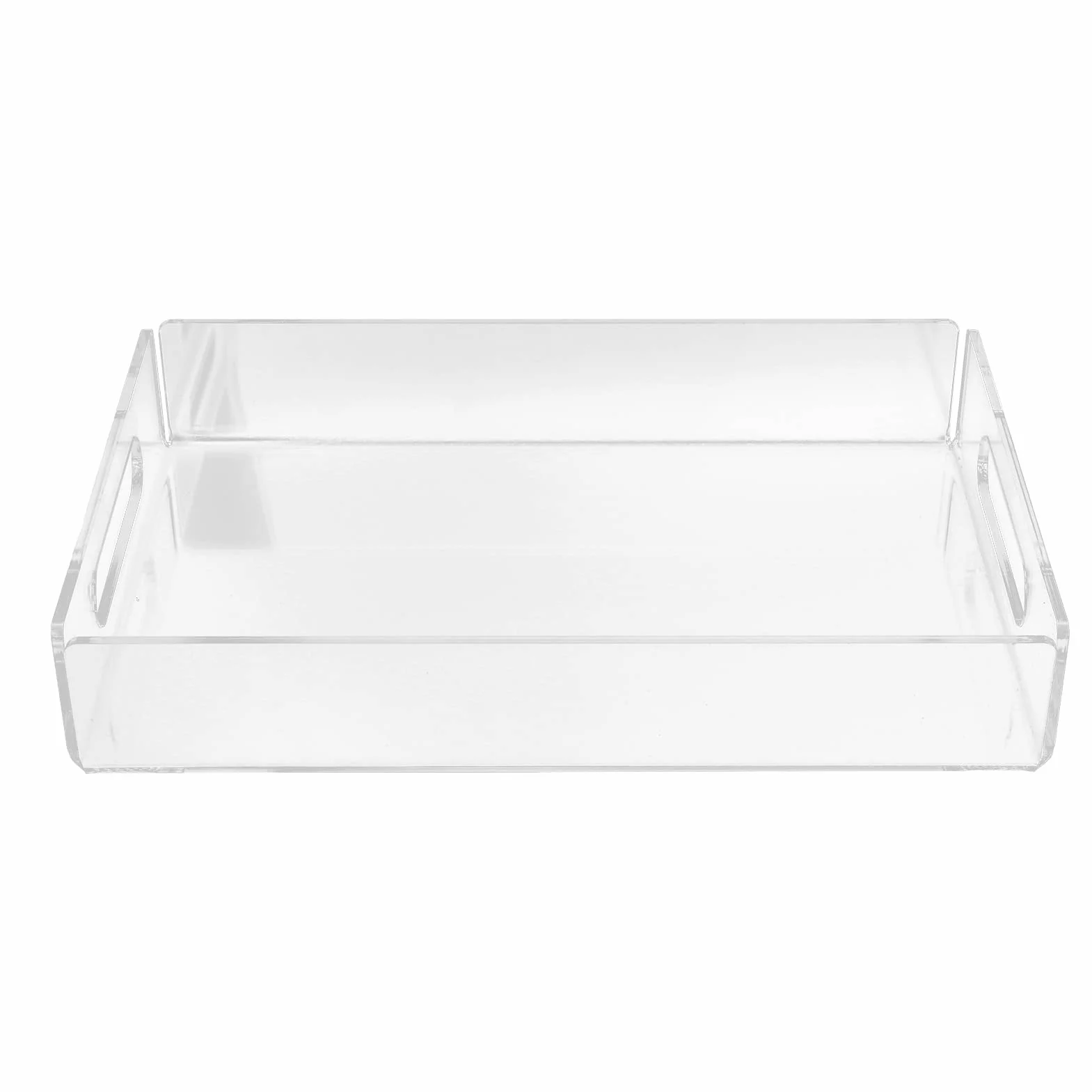 Plateau de service léger en acrylique avec poignées – Idéal pour la présentation et le divertissement des aliments, parfait pour les plateaux de fruits et de fromages