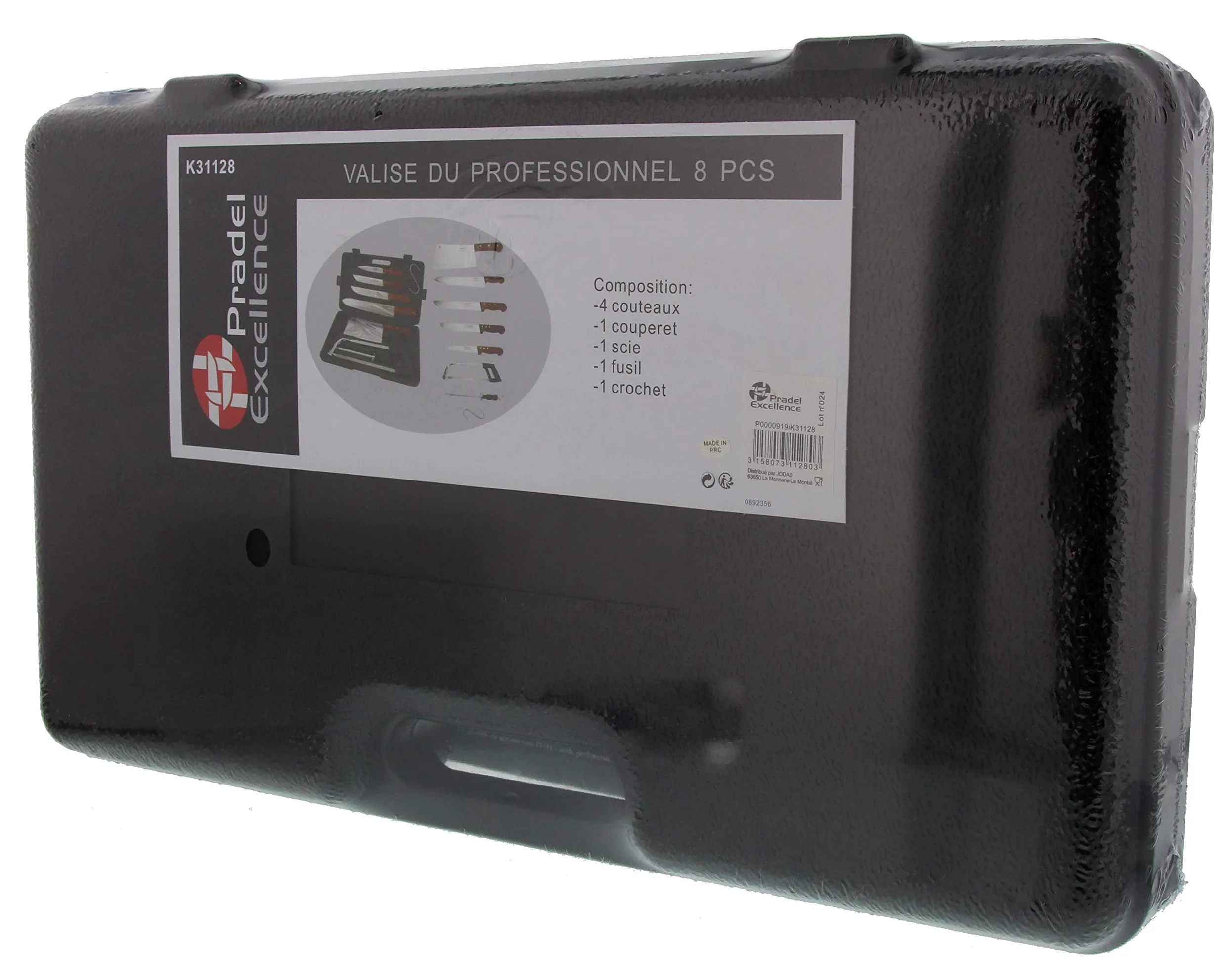 Pradel Excellence - K31128 - Valise de Coutellerie 8 Pièces , Noir, 1 - Pack