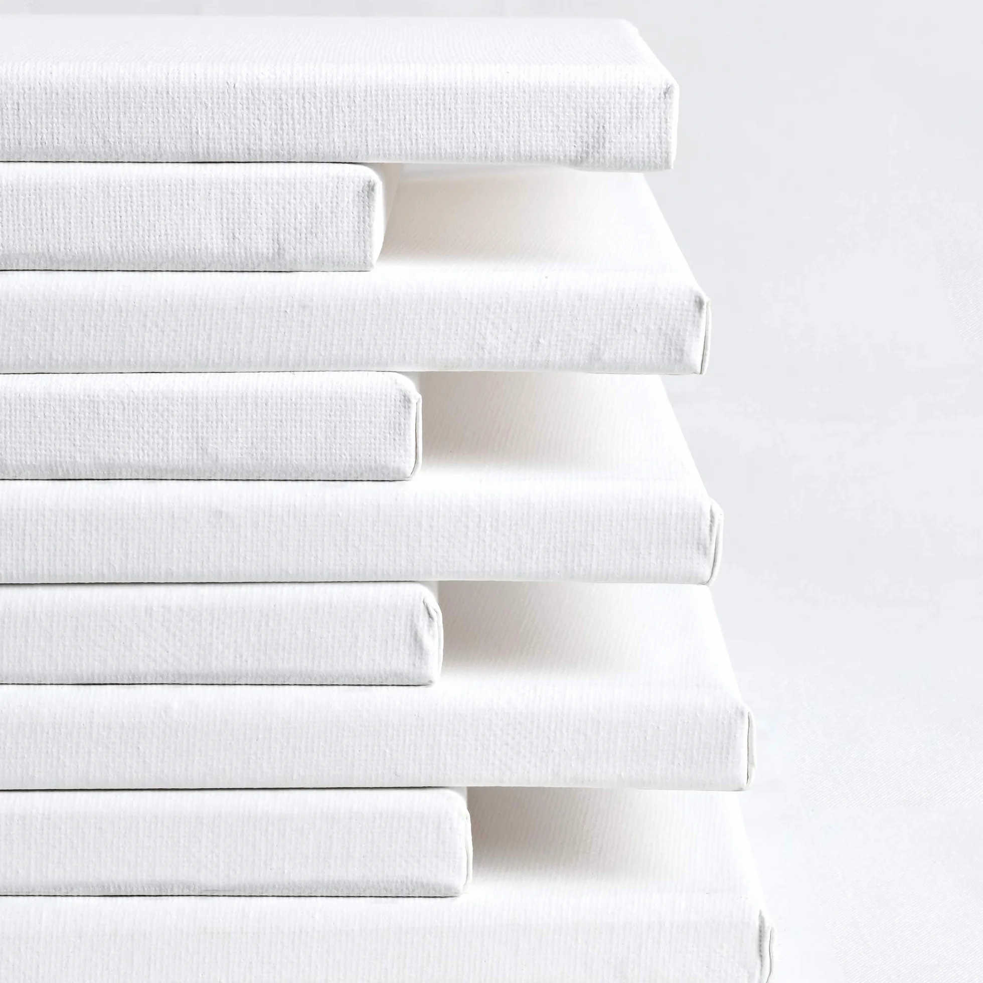Artina Set de 5 Canvas Toile Peinture Grand Format 80x80 cm – Tableau Peinture Châssis Entoilés en Bois FSC© – Tableau Toile a Peindre Blanche 100% Coton 280g/m² – Toiles à Peindre Stable Akademie
