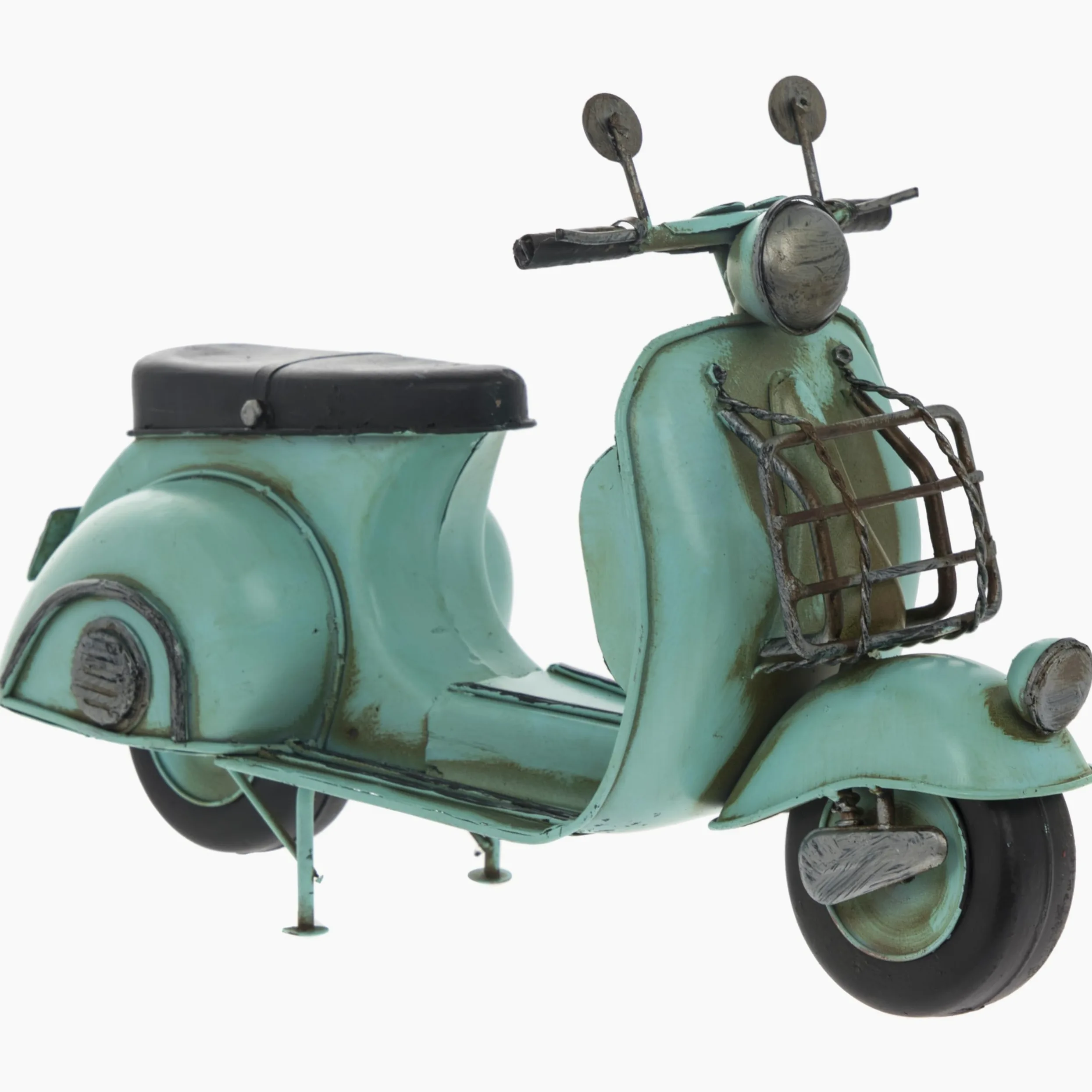 Lesser & Pavey Vintage Effect Tin Metal Classic Blue Scooter Model - Vintage Transport Collection