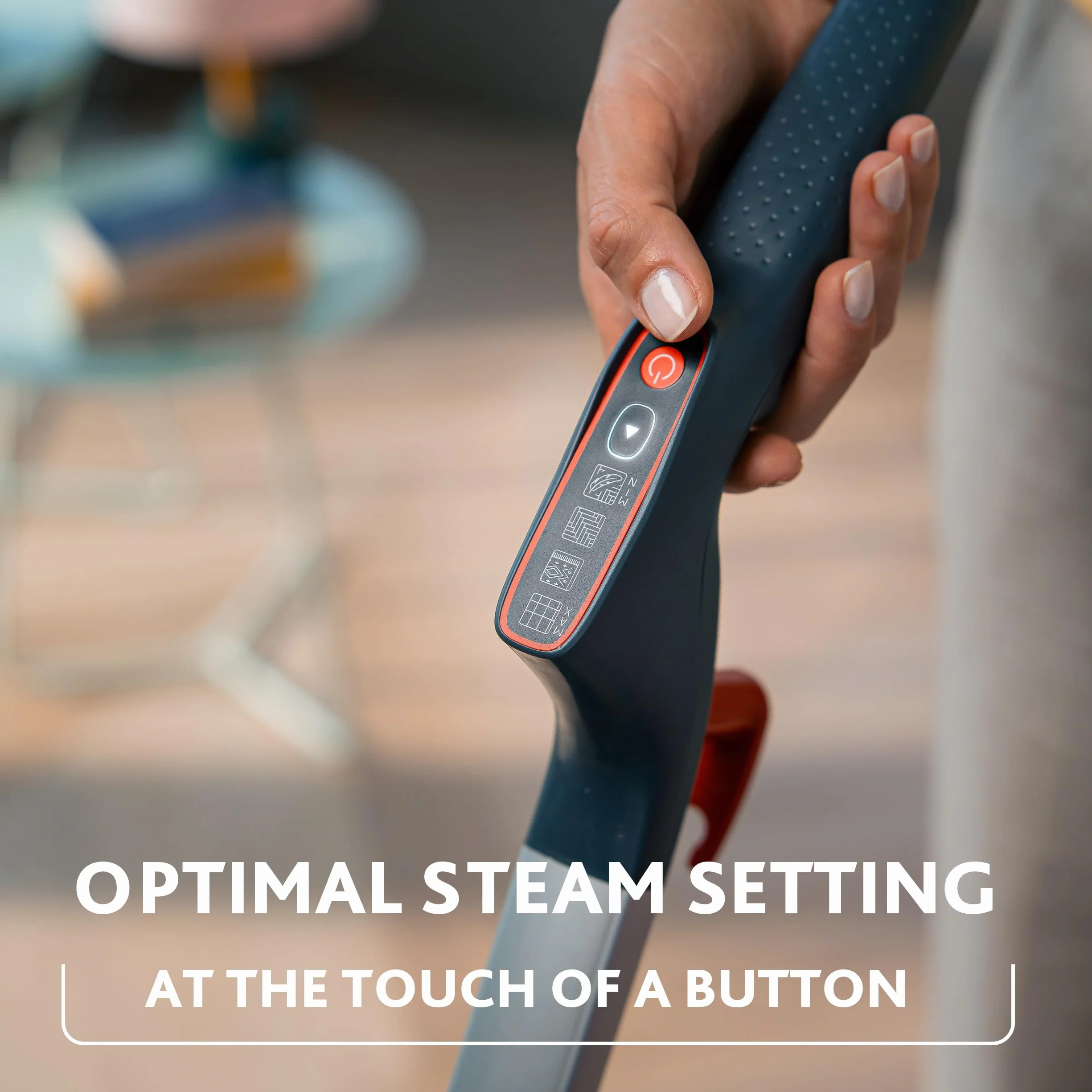 Vileda Steam Plus Pro XXL Nettoyeur vapeur, tue jusqu’à 99% des bactéries et des virus, parfait pour les sols délicats, avec 4 réglages de la vapeur, plateau de rangement inclus