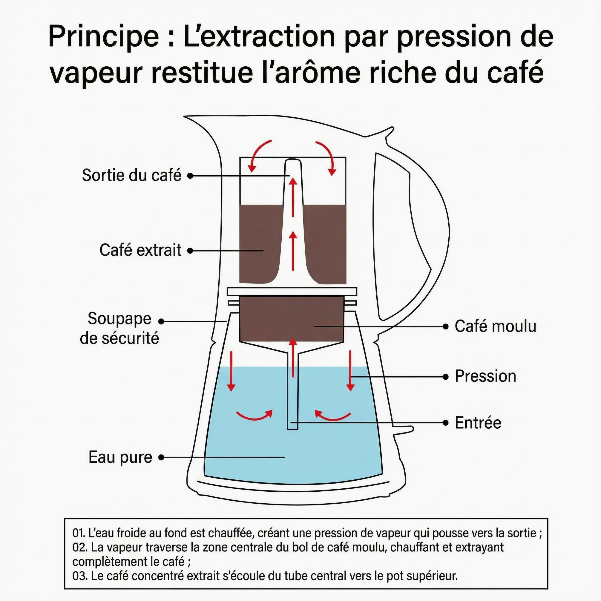 Cafetière Électrique, Cafetière italienne,Pot à moka portable 340ml | Verre Borosilicate machine à café, Mise hors tension automatique,Machine à Expresso,3/6 Tasses,Facile et Sécurisé