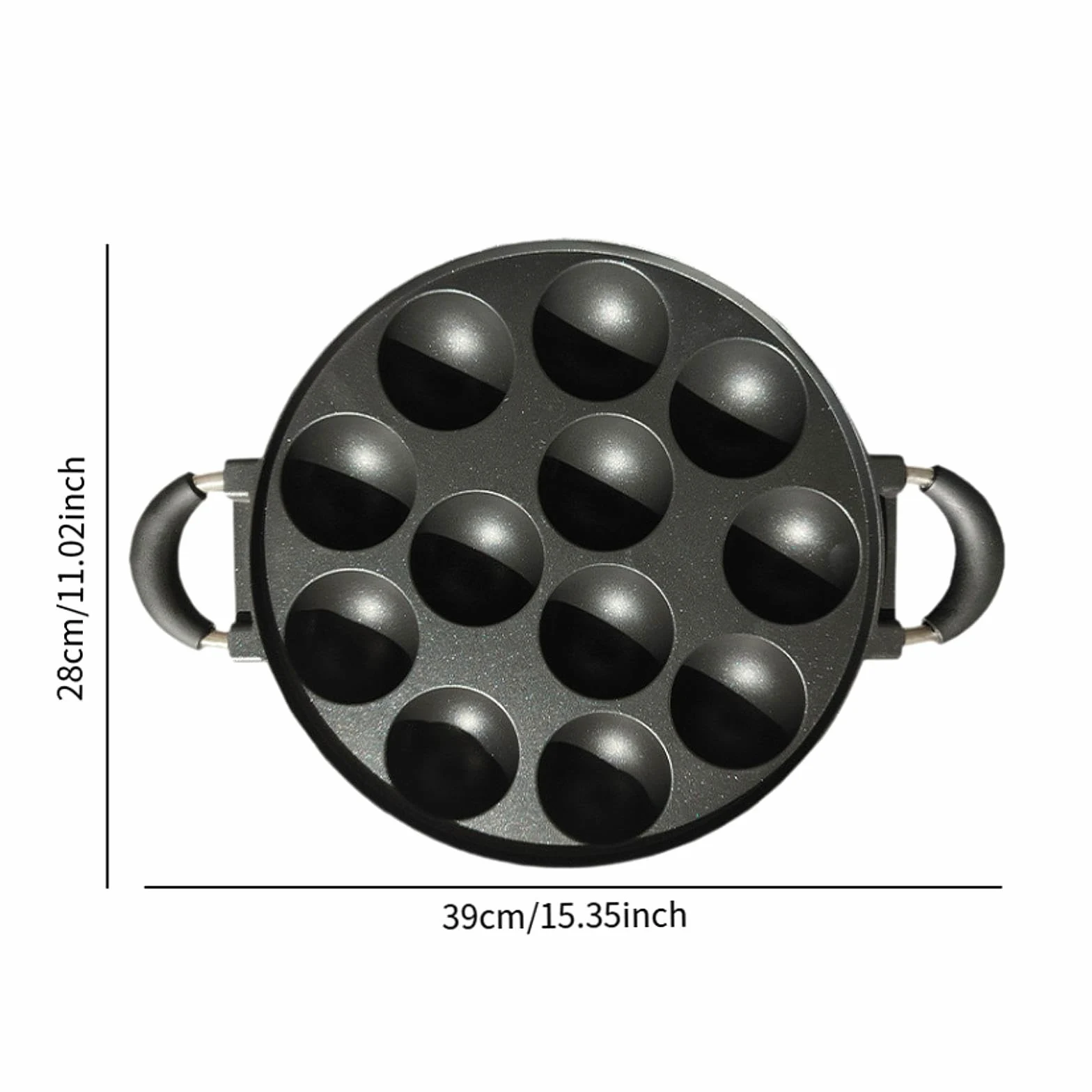 Moule à Beignets, Moule à Beignets, Moule à Beignets Polyvalent, Surface Antiadhésive pour Les Desserts de Goûter, Les Brunchs et Les Beignets, 12 Trous