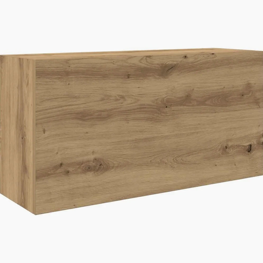 Armoire murale de bain chêne artisanal bois d ingénierie