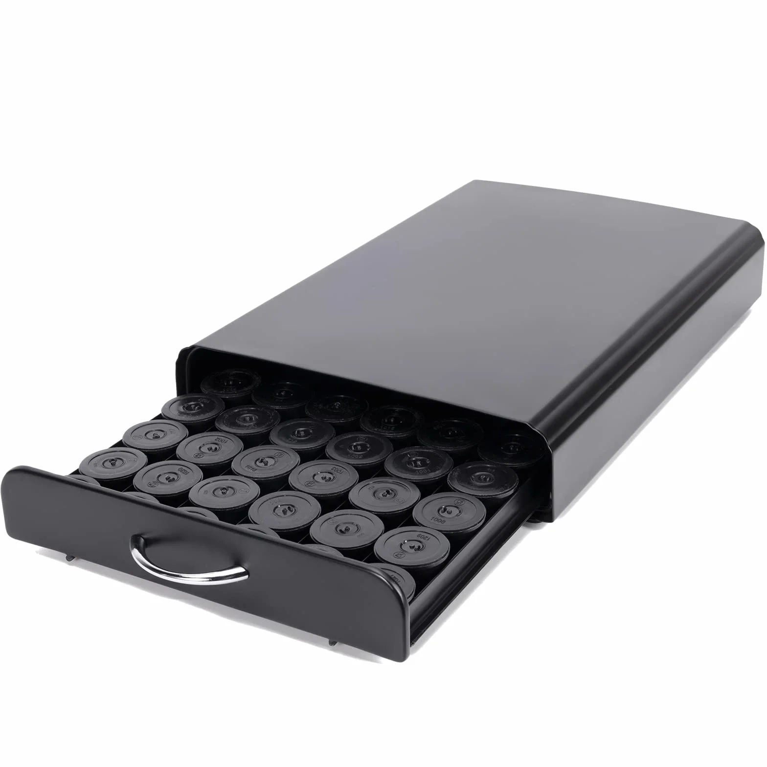 Tiroirs à capsules de café compatible pour Nespresso,Tiroir de rangement pour 60 capsules,Porte dosettes de café,Supports pour Capsules.