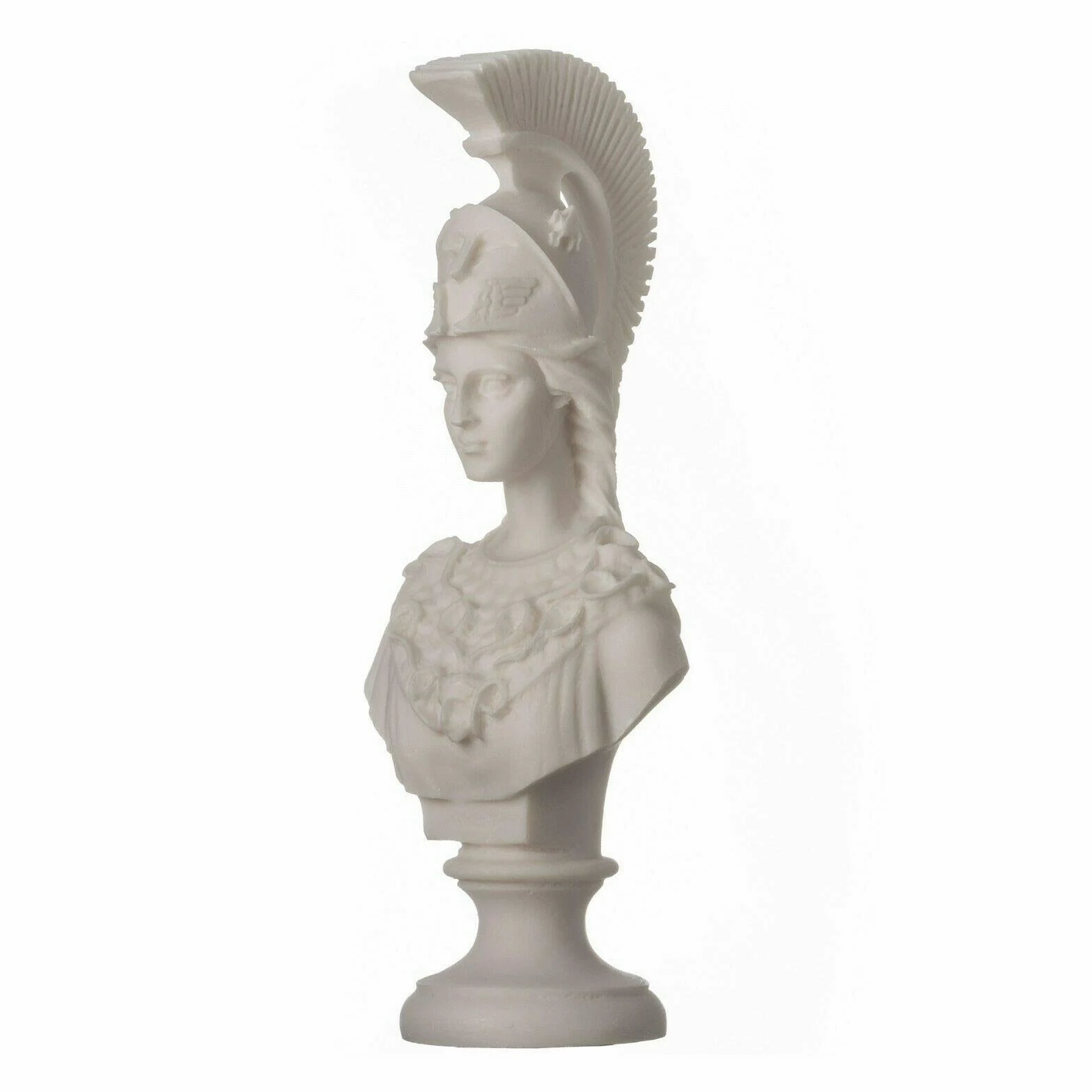BeautifulGreekStatues Athena Pallas Sculpture Buste Minerva déesse grecque ancienne Albâtre 20 cm