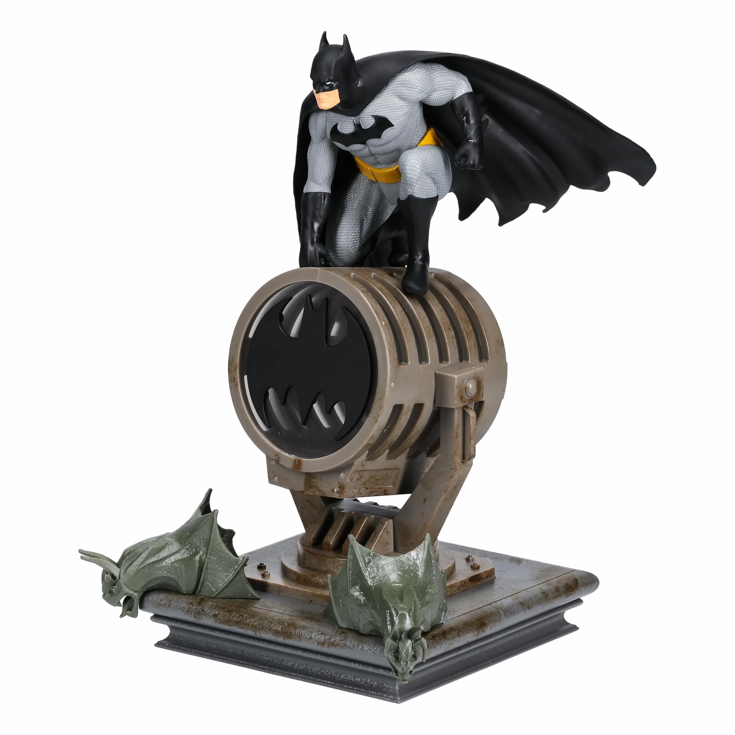 Lampe Figurine Batman - Officiellement Licenciée, Décor & Cadeau DC Super Héros, Lampe Display Collectible pour Fans Comics DC, Alimentée par USB 27” LED
