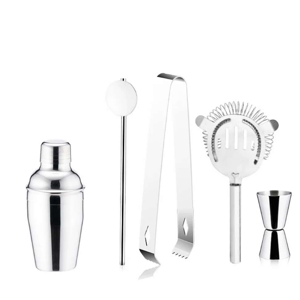 Shaker à cocktails Ensemble de 5 shakers à cocktail en acier inoxydable de 750 ml, ustensiles de bar for barmans