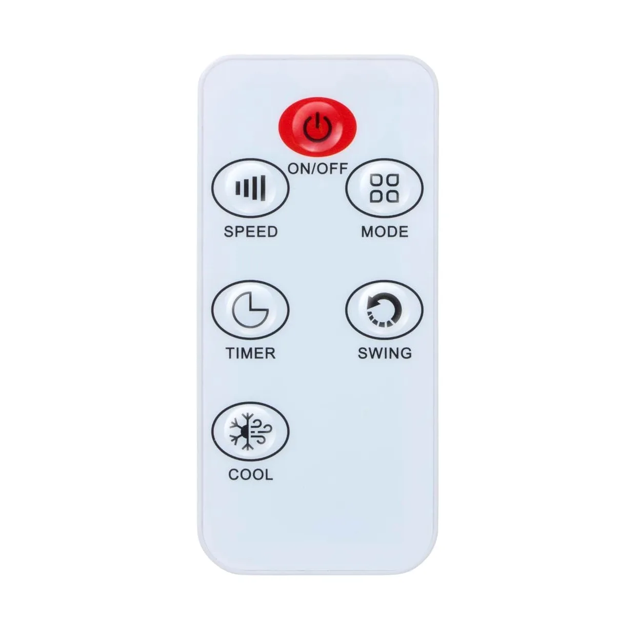 Climatiseur Mobile - Ventilateur, Humidificateur d' Air et Air Cooler - Rafraichisseur d'Air sans Évacuation 55 dB - Télécommande et Minuterie - Réservoir d'Eau 4 L - 22 x 24 x 53,5 cm