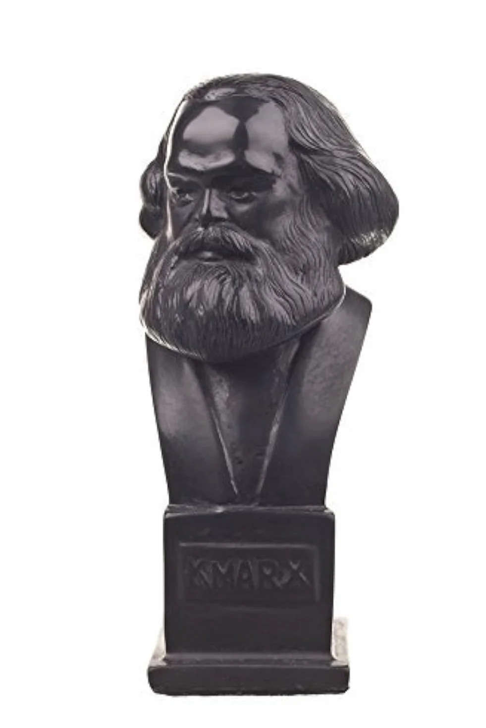 buste / statue en pierre du philosophe / socialiste allemand Karl Marx 12 cm