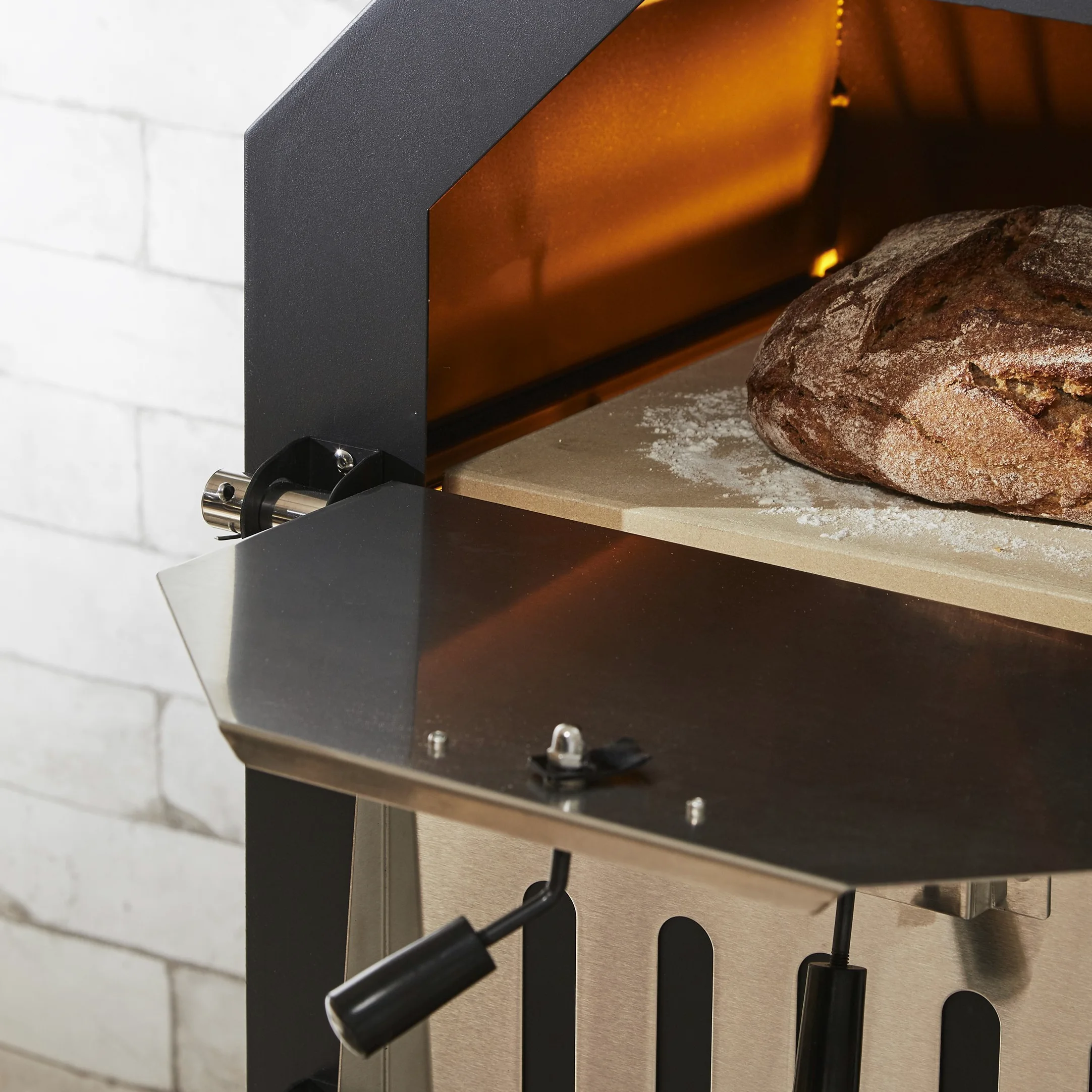 Levivo Pierre à pizza pour four & grill en cordiérite résistante à la chaleur, pour la cuisson de pizzas, tartes flambées, pain et autres, idéal pour la maison 30 x 38 x 1.5 cm