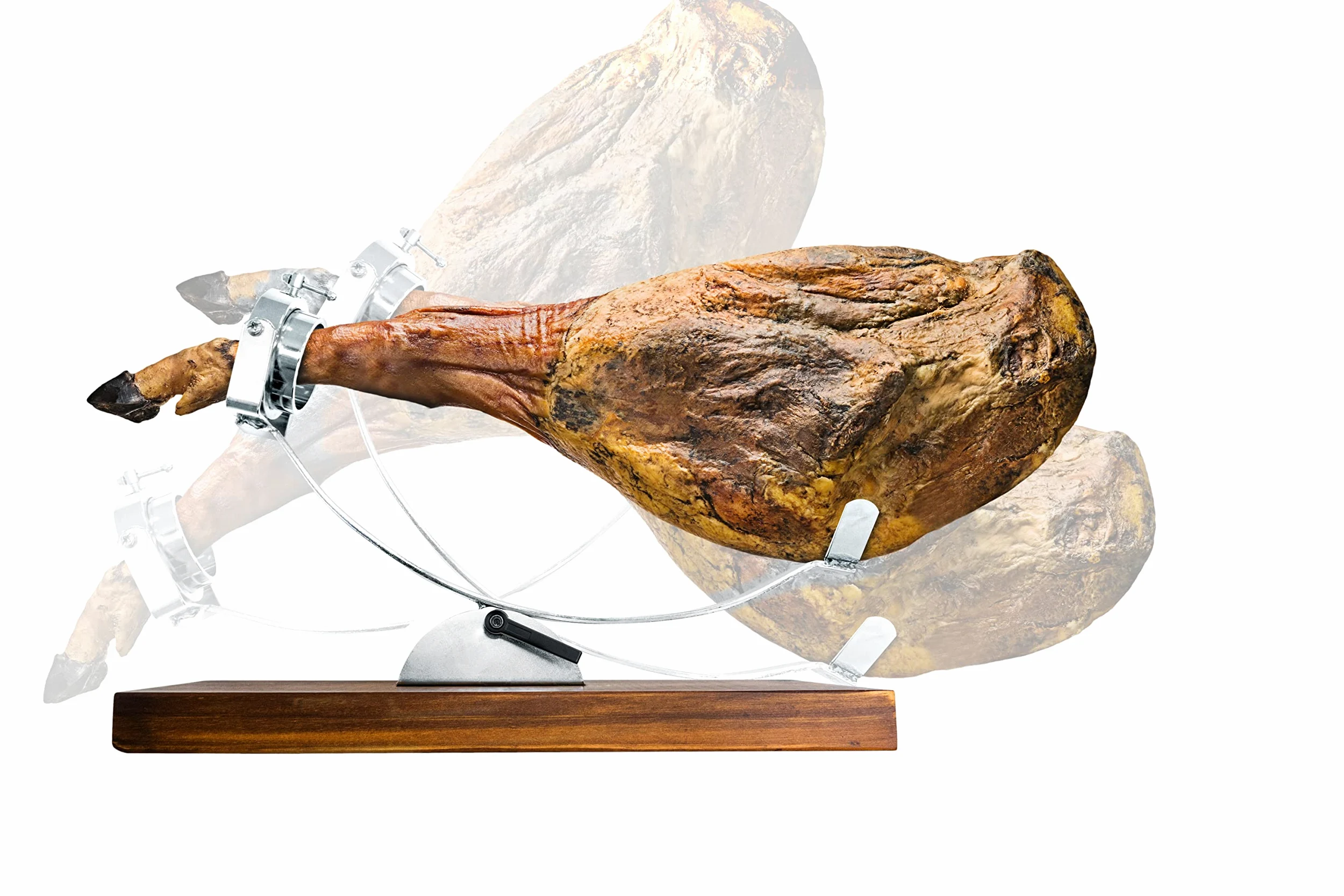 Nerthus FIJ 853 support jambon basculant avec tête rotative et base réglable pour couper jambon et palette