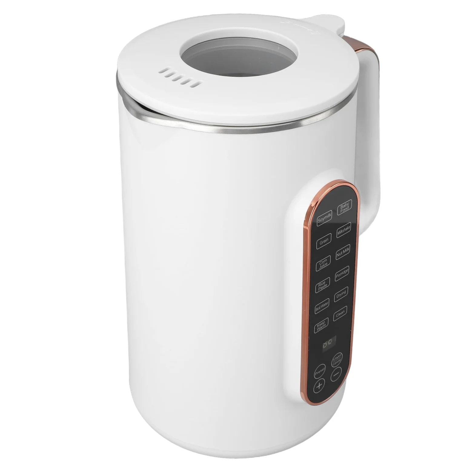 Machine à Lait de Noix Intelligente Touch, 10 Lames en Acier Inoxydable, Machine à Lait de Soja pour la Cuisine Domestique (Prise UE 220V)