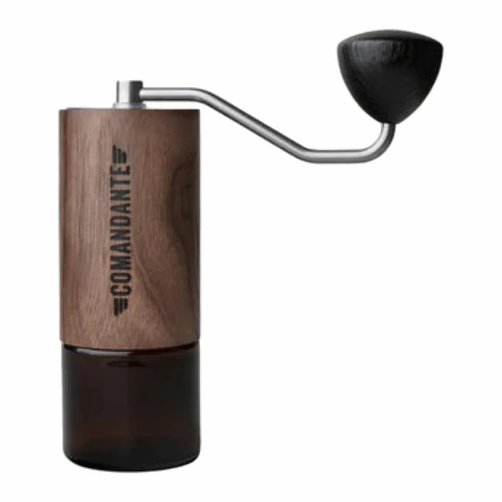 Comandante Moulin à café C40 MK4 Walnuss, Ambre Liquide, Argenté/Marron