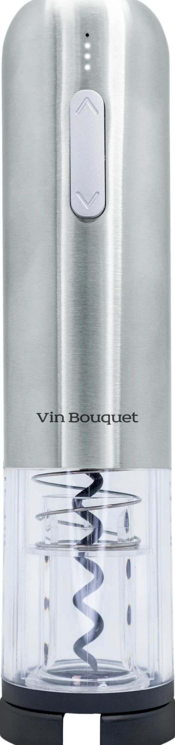 Tire-bouchon électrique compact avec indicateur de batterie et décapsuleur inclus