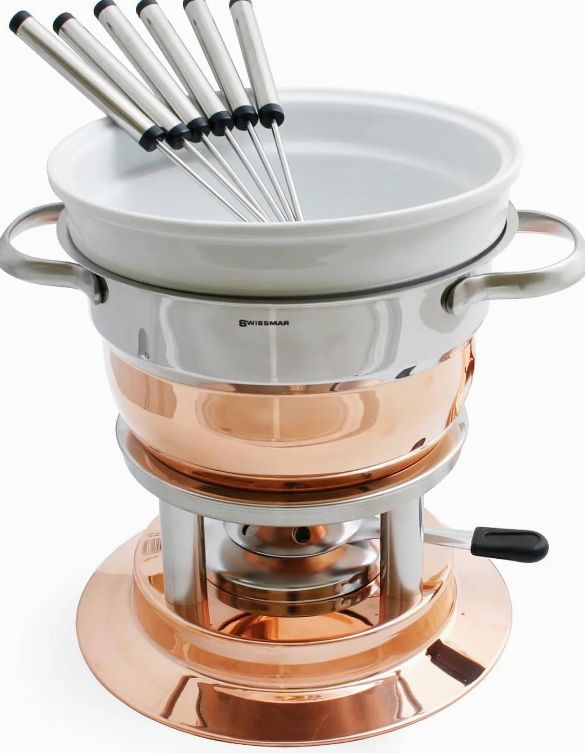 Lausanne 11 Pc. Copper Fondue Set