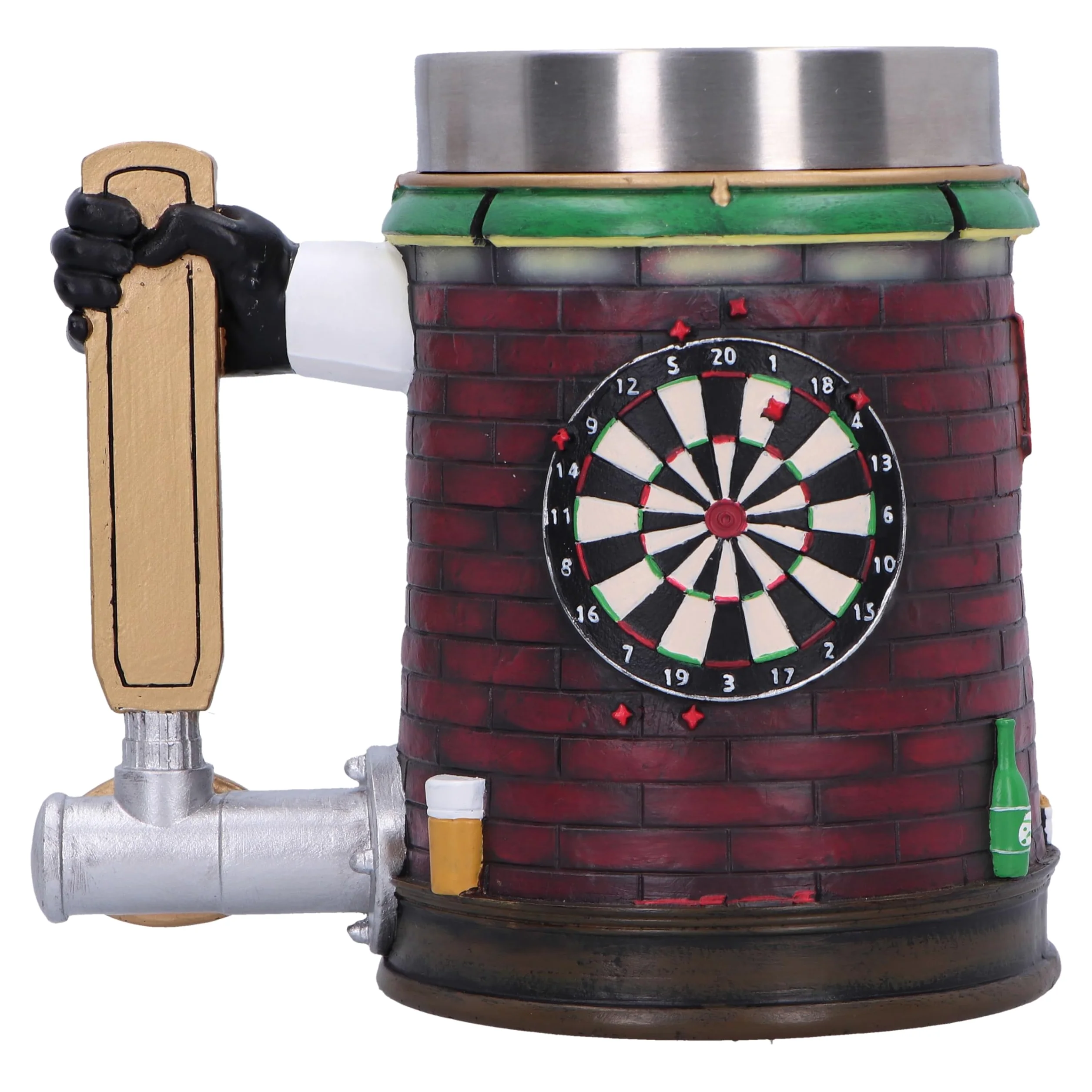 Nemesis Now Chope de bar Stormtrooper de 15,4 cm en résine, sous licence officielle Stormtrooper, design bar, poignée du robinet de bière, insert en acier inoxydable, coulée dans la meilleure résine,