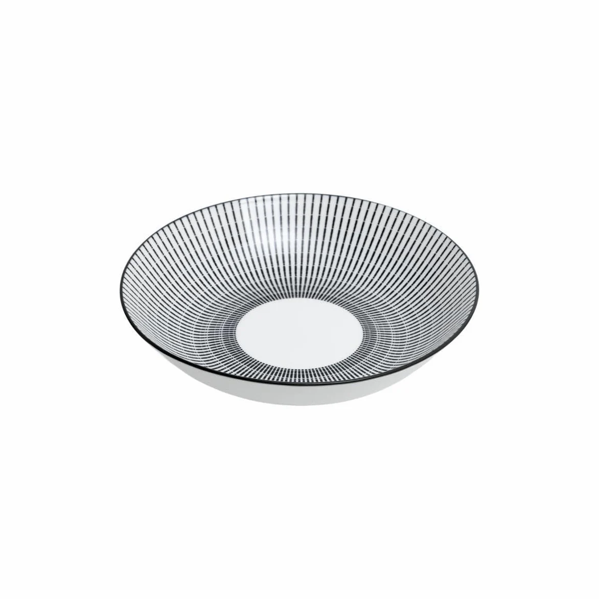 Secret de Gourmet - Service de Table 18 Pièces "Lunis" 27cm Noir & Blanc