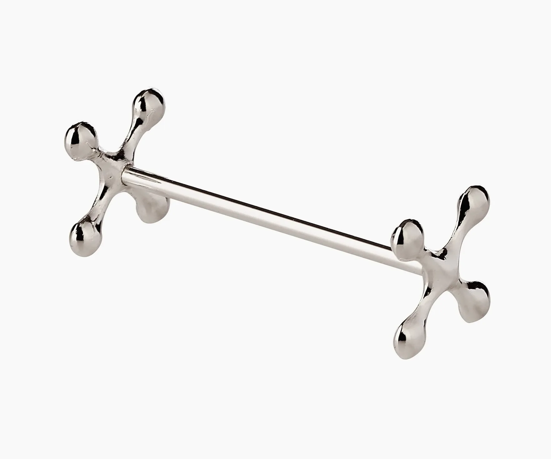 EDZARD Ensemble de 6 Repose Couteau Croisée, repose baguettes, Longueur 7 cm, argenté Noble, résistant au ternissement
