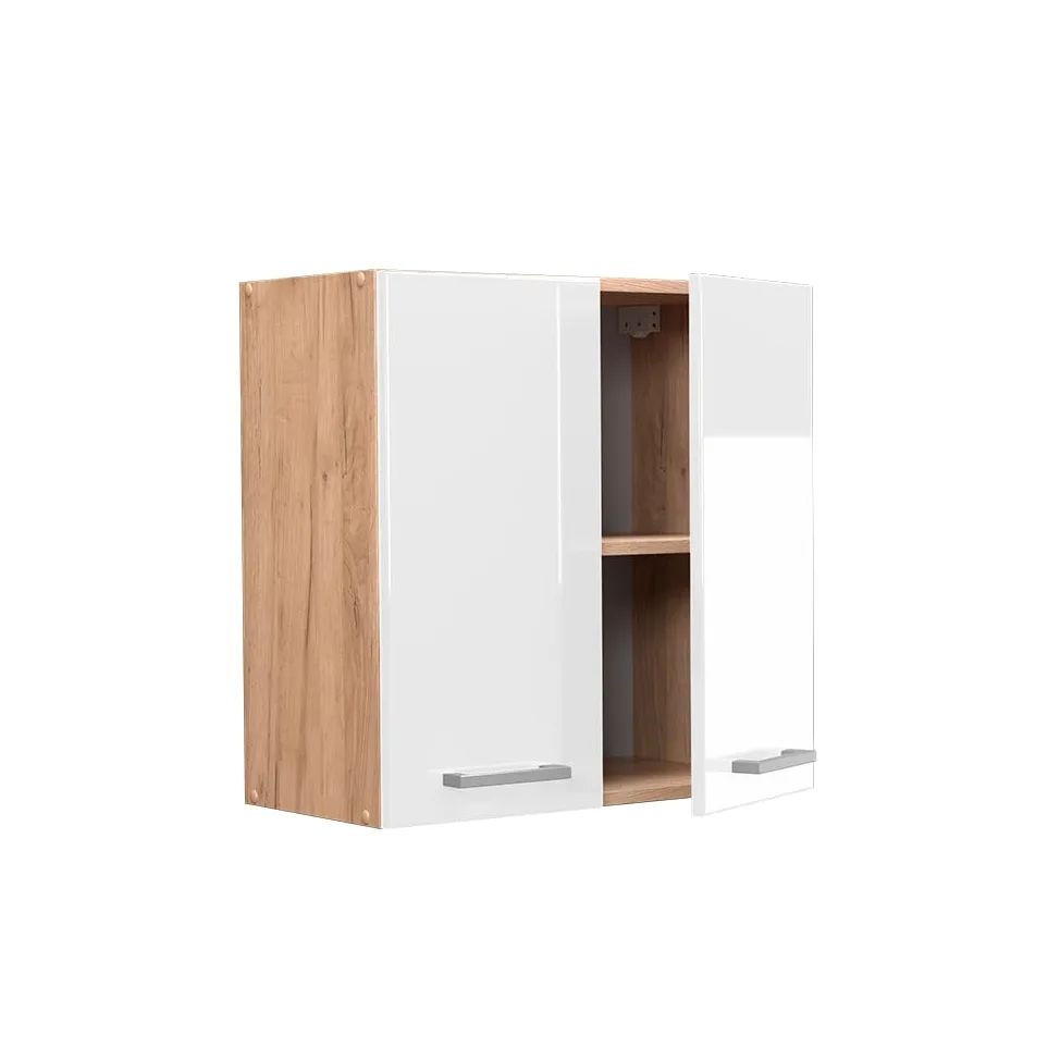 Vicco Elément Haut de Cuisine R-Line, Blanc Haute Brillance, 60cm, pour Une Combinaison Libre au Sein de systèmes de Cuisine modulaires