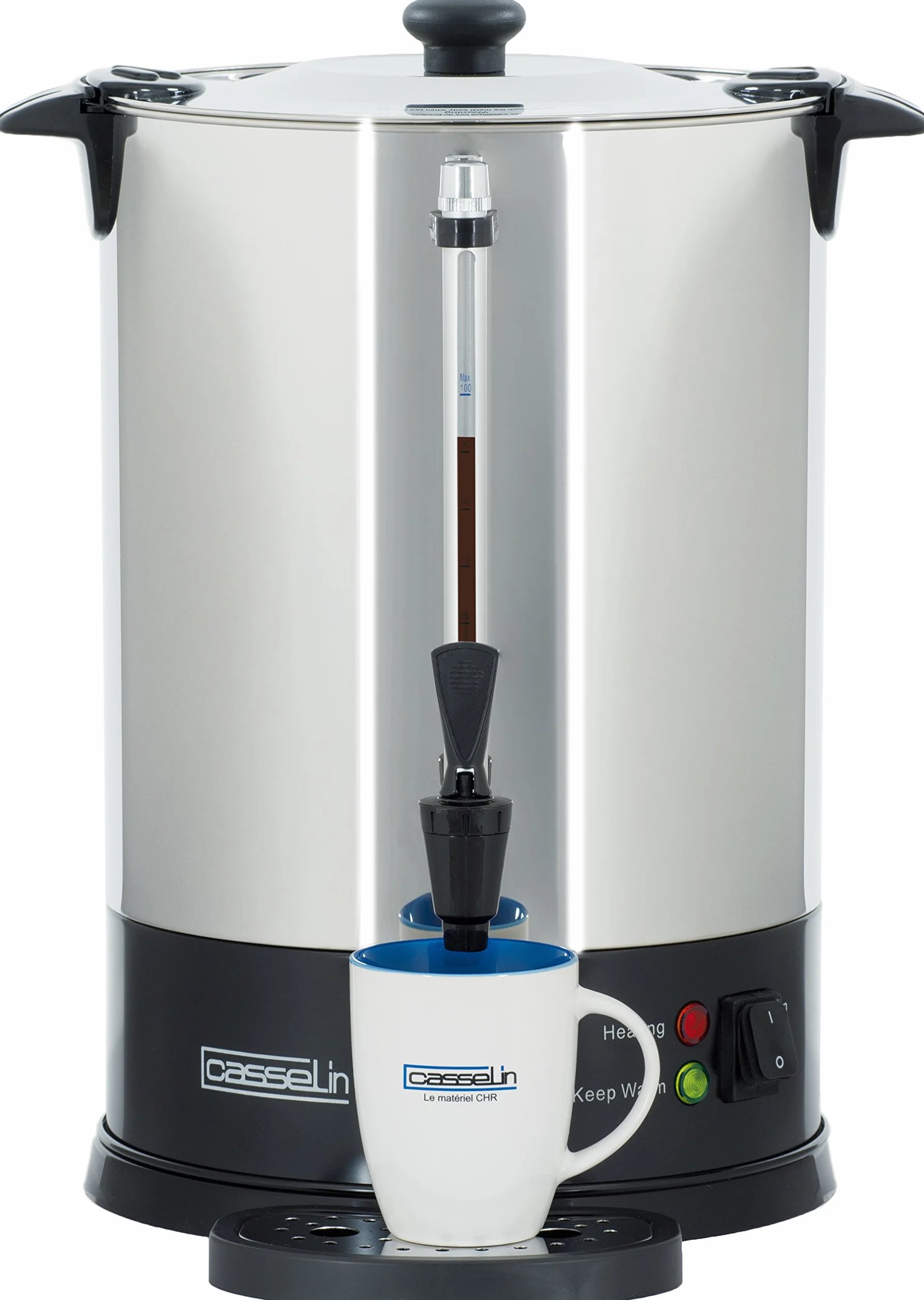 CASSELIN CPC100S Percolateur à Café 100 Tasses Sp, INOX
