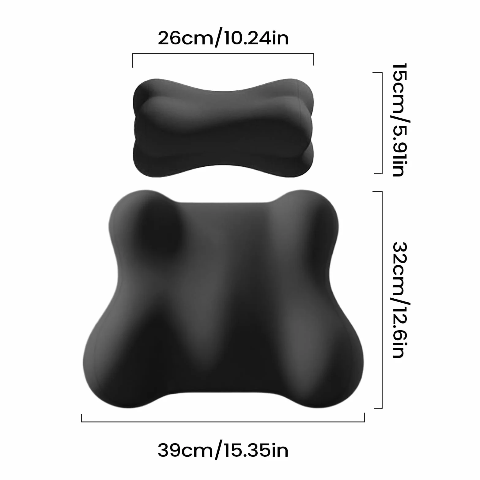 Appuie-Tête Pour Voiture Et Support Lombaire Accessoires De Conduite | Soutien Lombaire Et Cervical Pour Siège De Conduite Pour Conducteurs Chaise De Bureau Canapé Fauteuil Relax