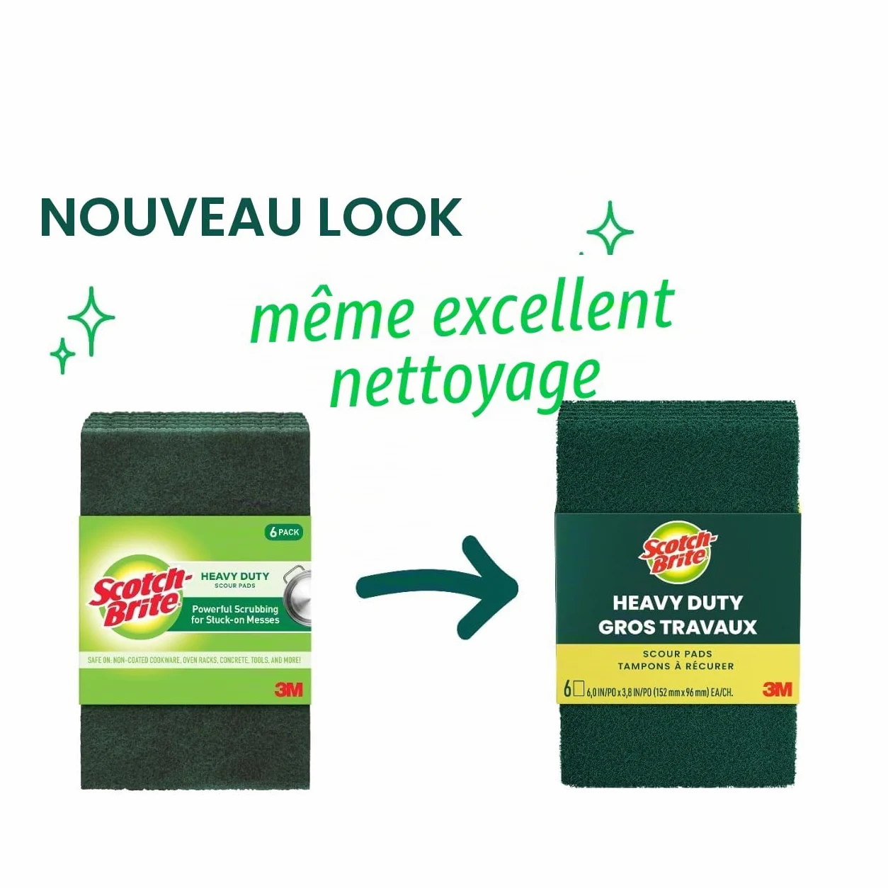 Scotch-Brite Lot de 30 tampons à récurer Robustes pour Cuisine et Nettoyage de la Vaisselle