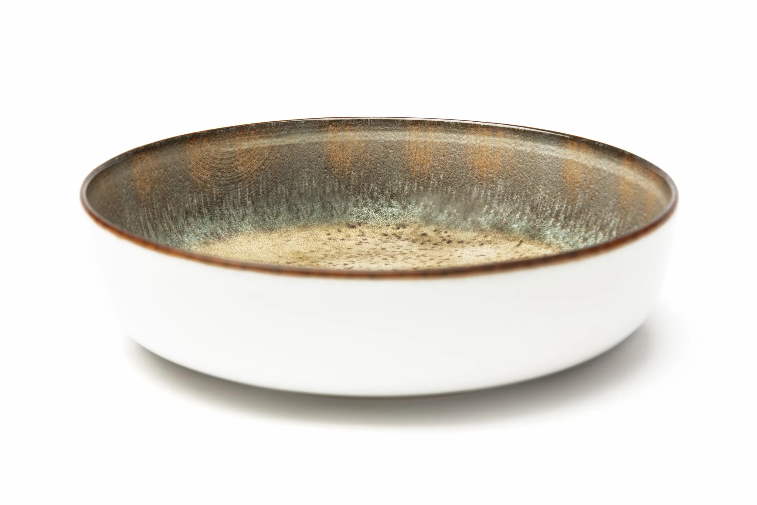 Excelsa Zeus Lot de 6 assiettes creuses en céramique pour décoration numérique brillante