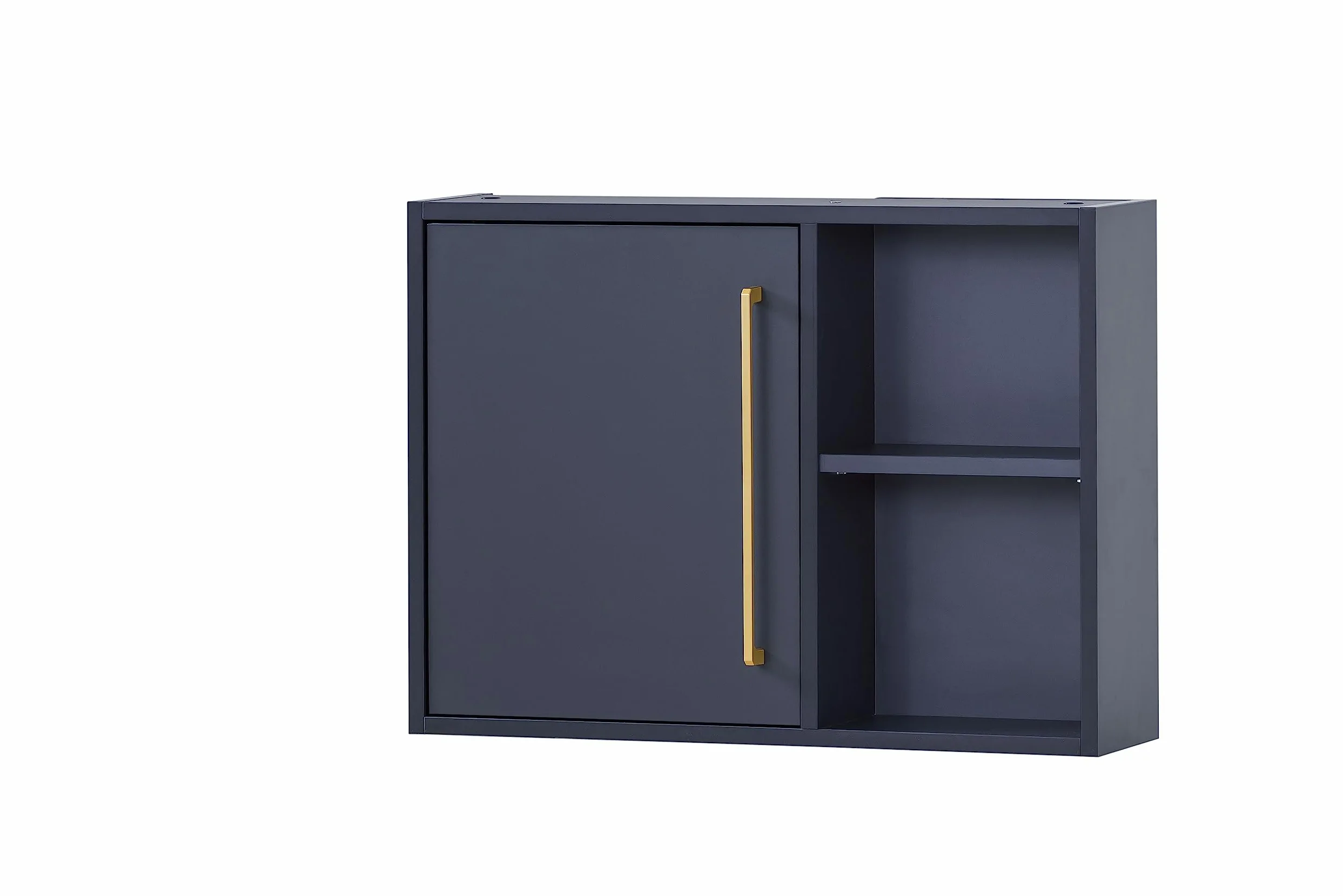 Schildmeyer Kent 153912 Armoire Suspendue, Bleu Nuit Et Or, 66,8 x 16 x 48,4 cm