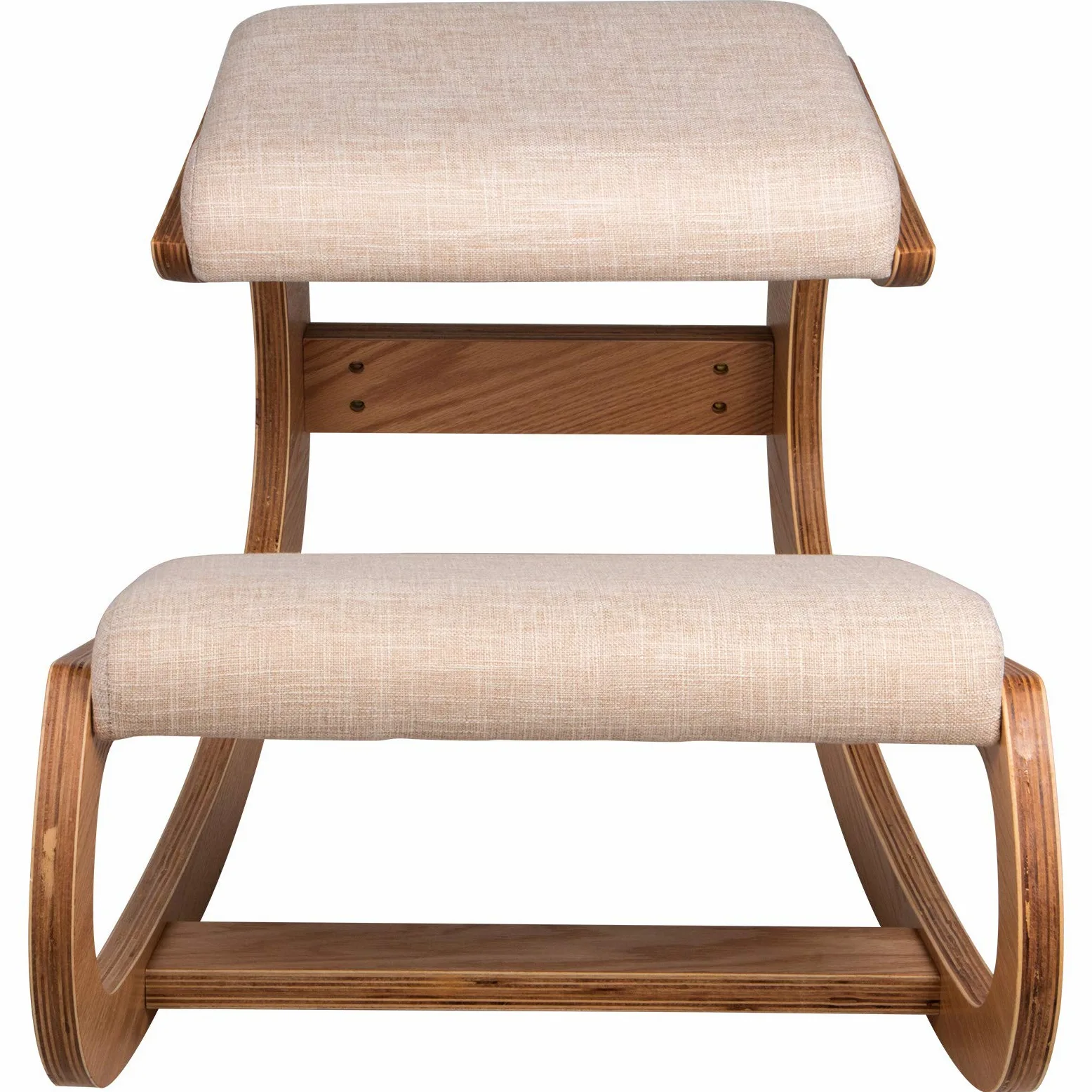Tabouret Ergonomique Tabouret Réglable Ergonomique Coussins Confortables Bureau Maison Façonnant et Soulageant Stress Fauteuil Ergonomique à Genoux Tabouret (Chêne Blanc)