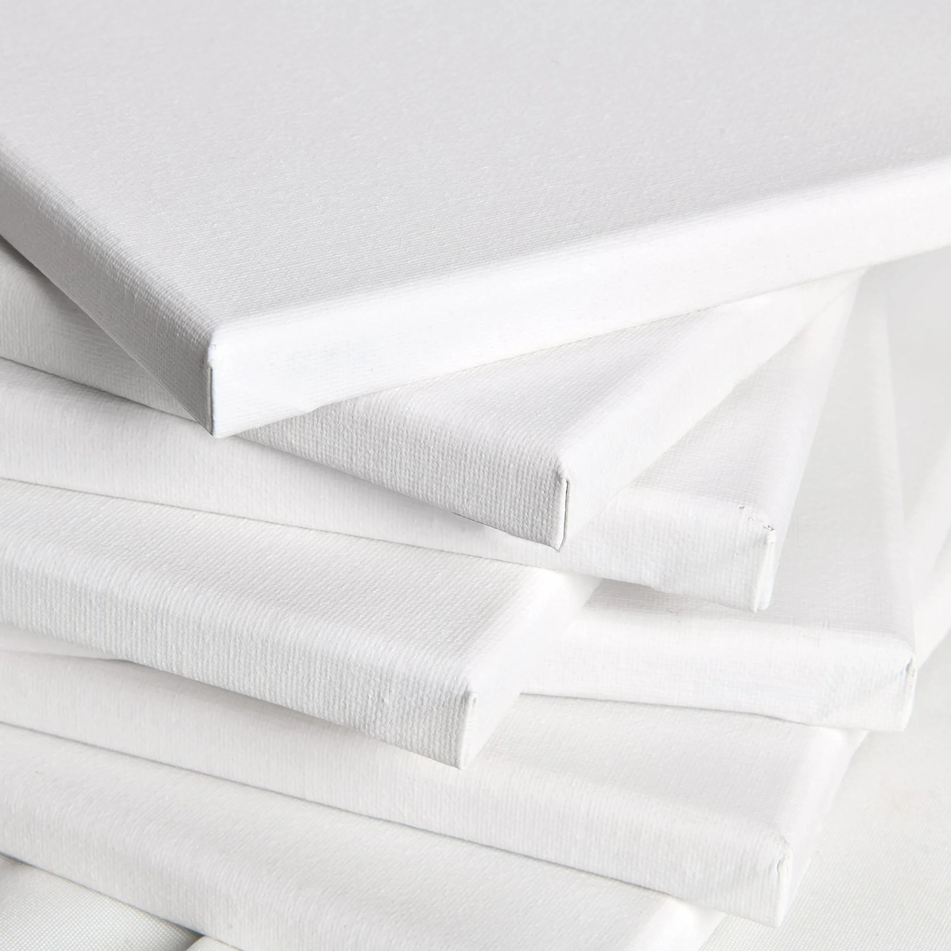 Artina Set de 5 Canvas Toile Peinture Grand Format 80x80 cm – Tableau Peinture Châssis Entoilés en Bois FSC© – Tableau Toile a Peindre Blanche 100% Coton 280g/m² – Toiles à Peindre Stable Akademie