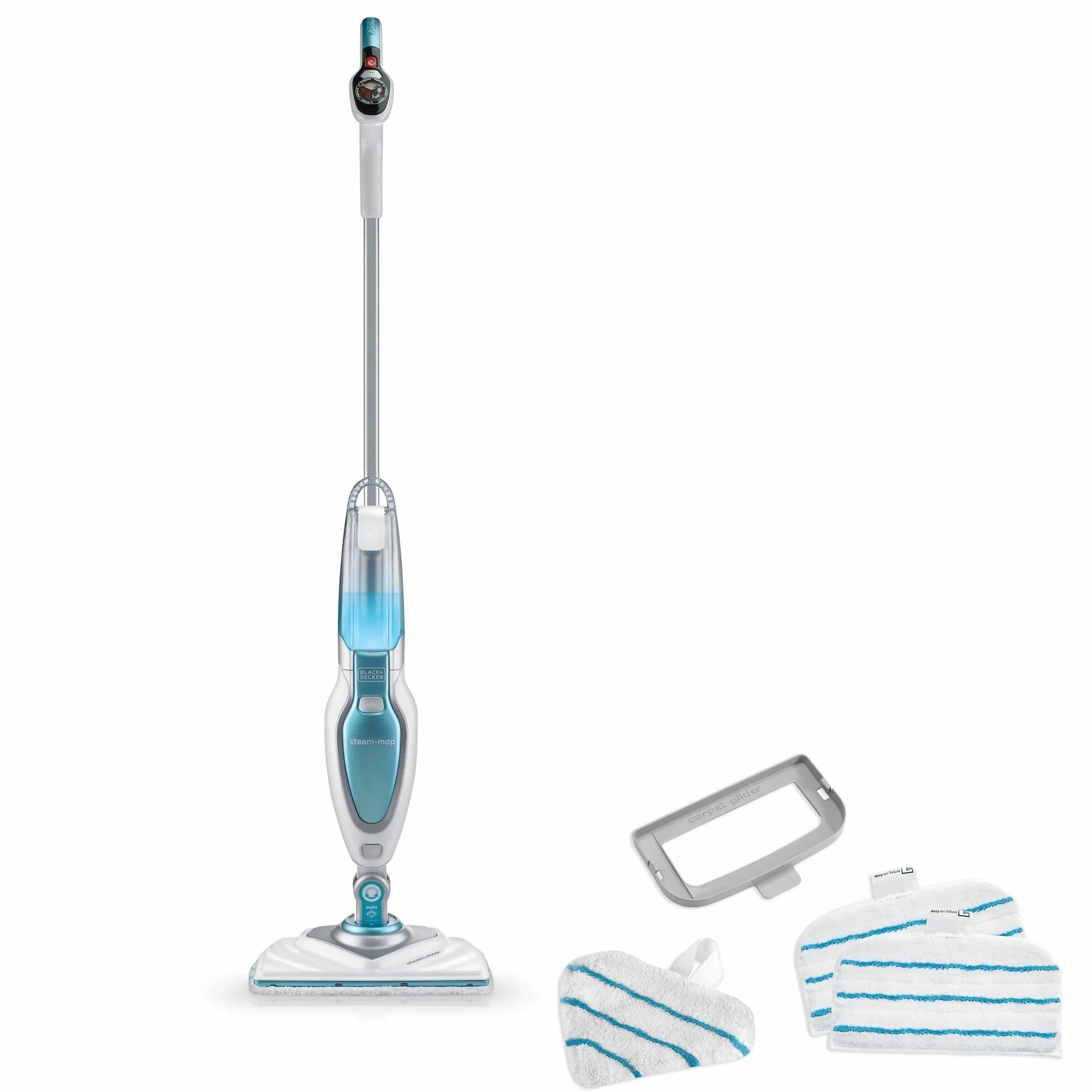 BLACK+DECKER Balai Vapeur 1600W avec AutoSelect et Tête Delta, ‎FSM1630-QS