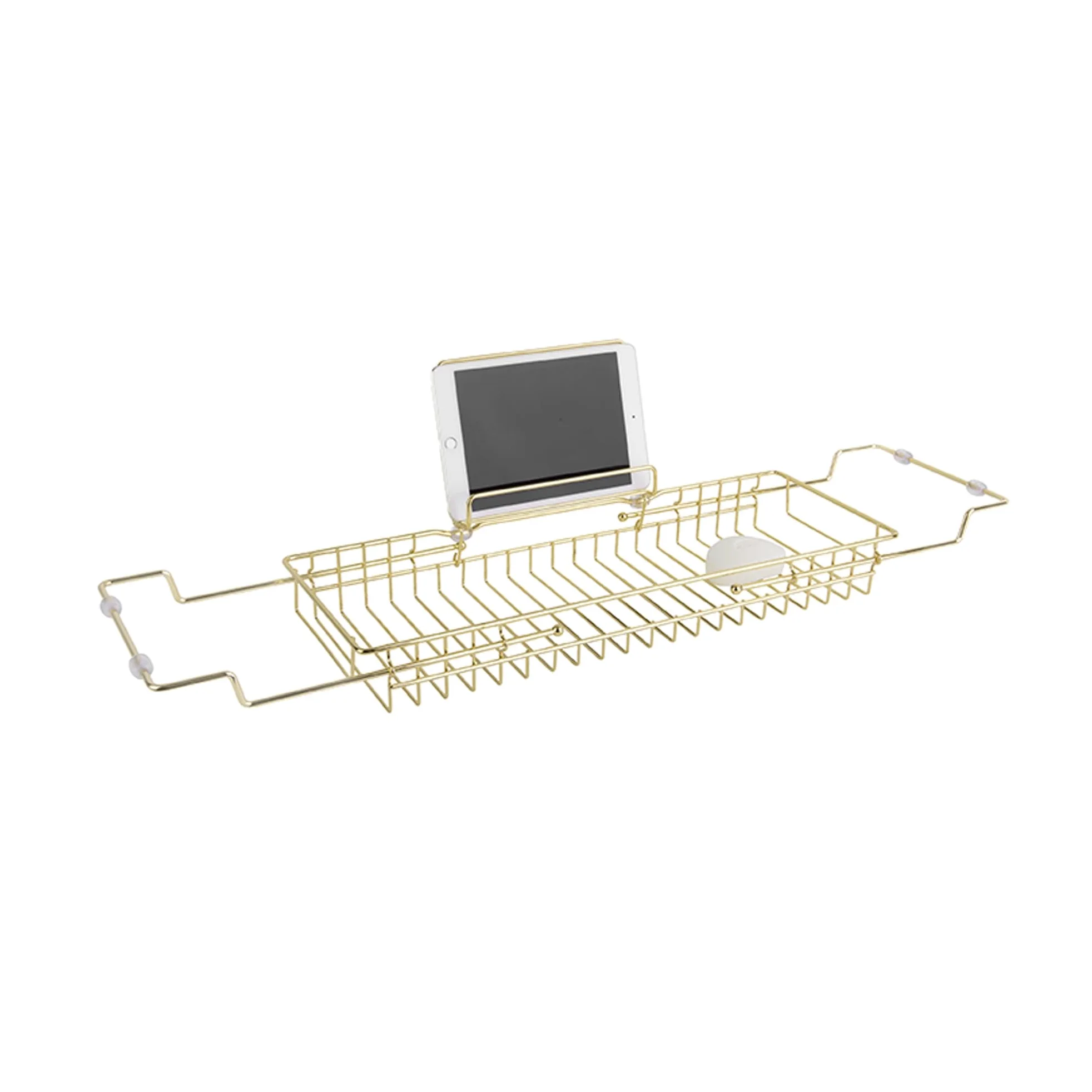 Present Time Pont de Baignoire Design métal Iglo - L. 61/86 cm - Doré