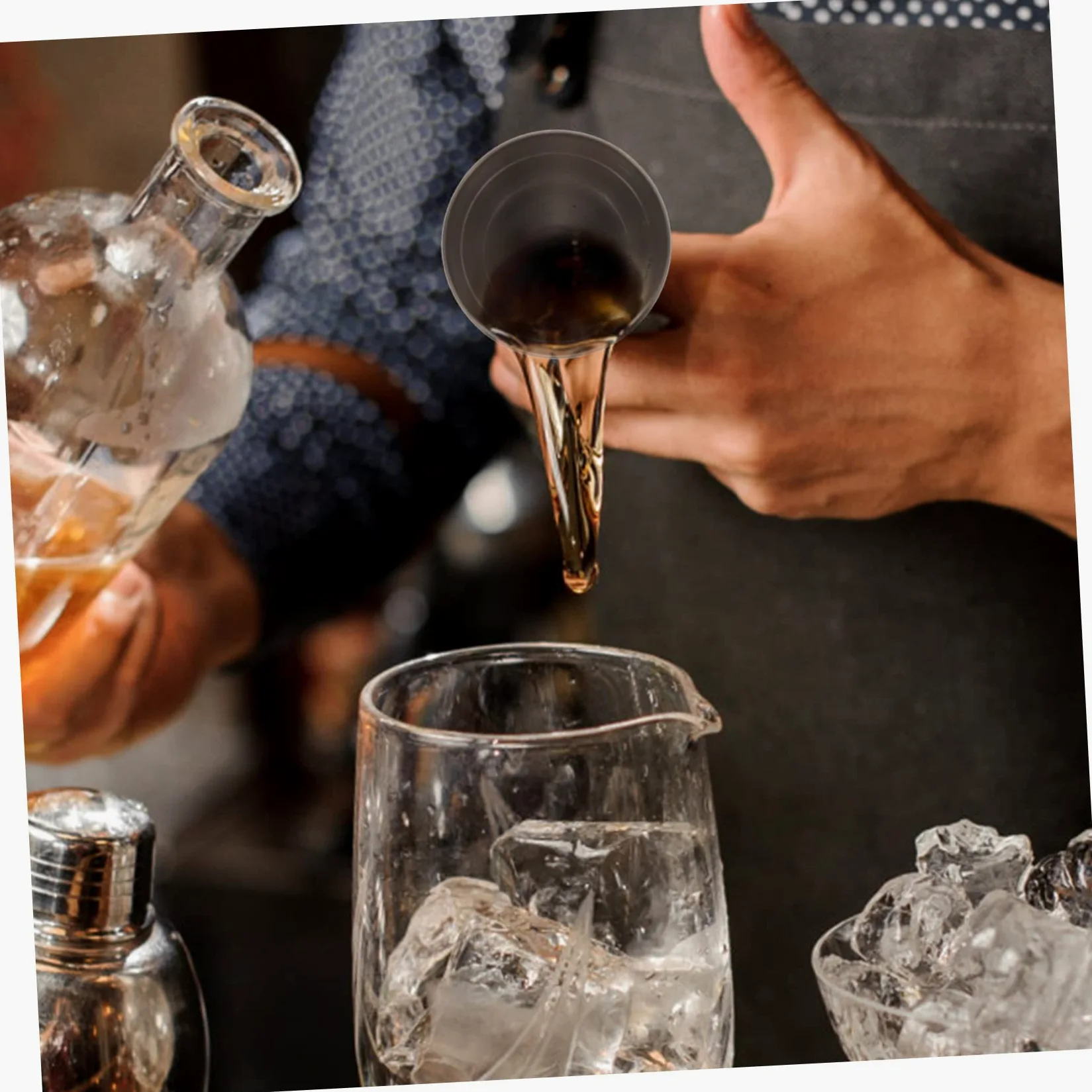 MAGICLULU 3pièces Jigger à Cocktail Acier Inoxydable Doseur De Outil De Mesure Élégant pour Bar Et Maison Pratique Et Décoratif