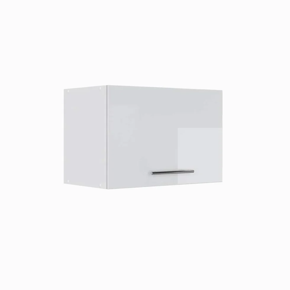 Vicco Armoire Murale Fame-Line, Blanc Haute Brillance, 60x40cm Plat, à Fixation Murale pour Le Rangement des Accessoires de Salle de Bain