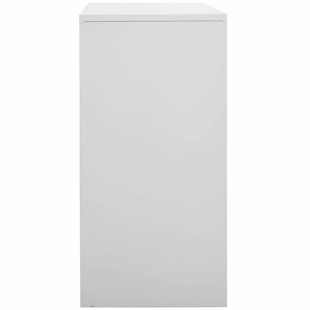 vidaXL 2X Armoires à Casiers Meubles de Classement Verrouillables Armoires de Rangement Organisateur Bureau Gris Clair 90x45x92,5 cm Acier