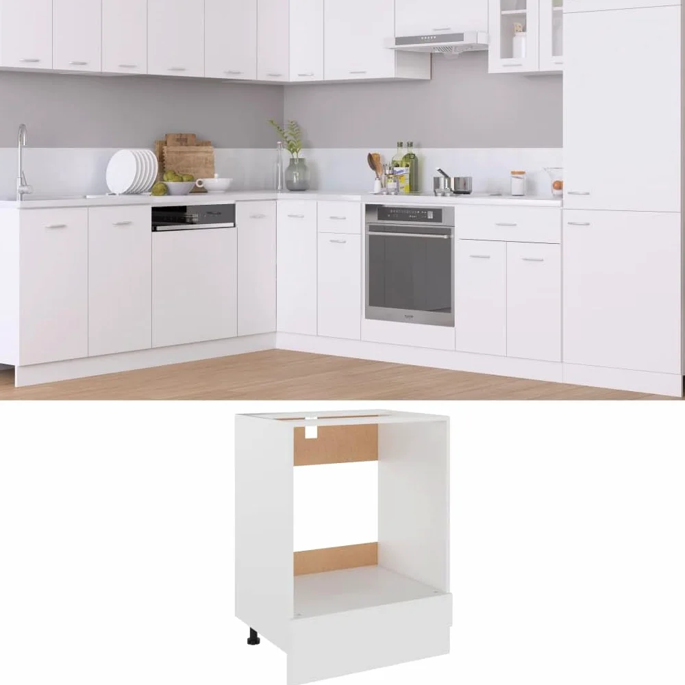 vidaXL Armoire à Four Blanc 60x46x81,5 cm Bois d'ingénierie