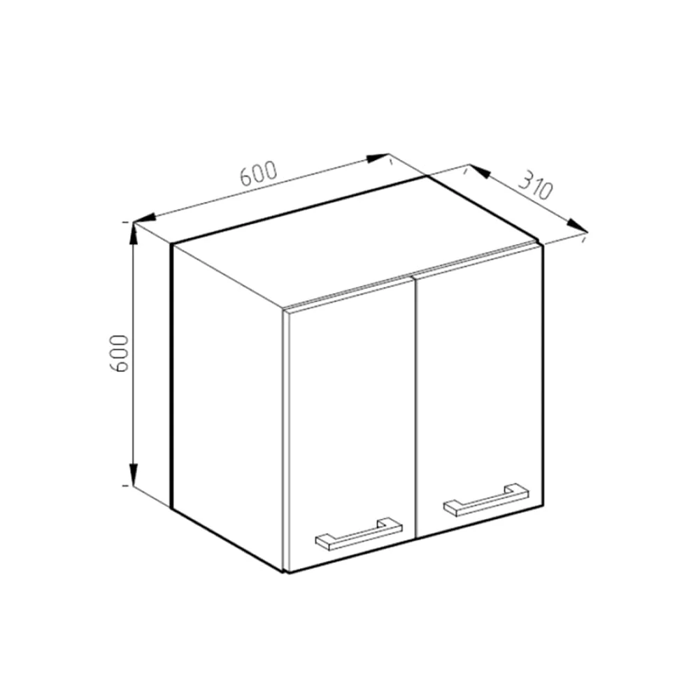 Vicco Elément Haut de Cuisine R-Line, Chêne de Force doré, 60cm, pour Une Combinaison Libre au Sein de systèmes de Cuisine modulaires