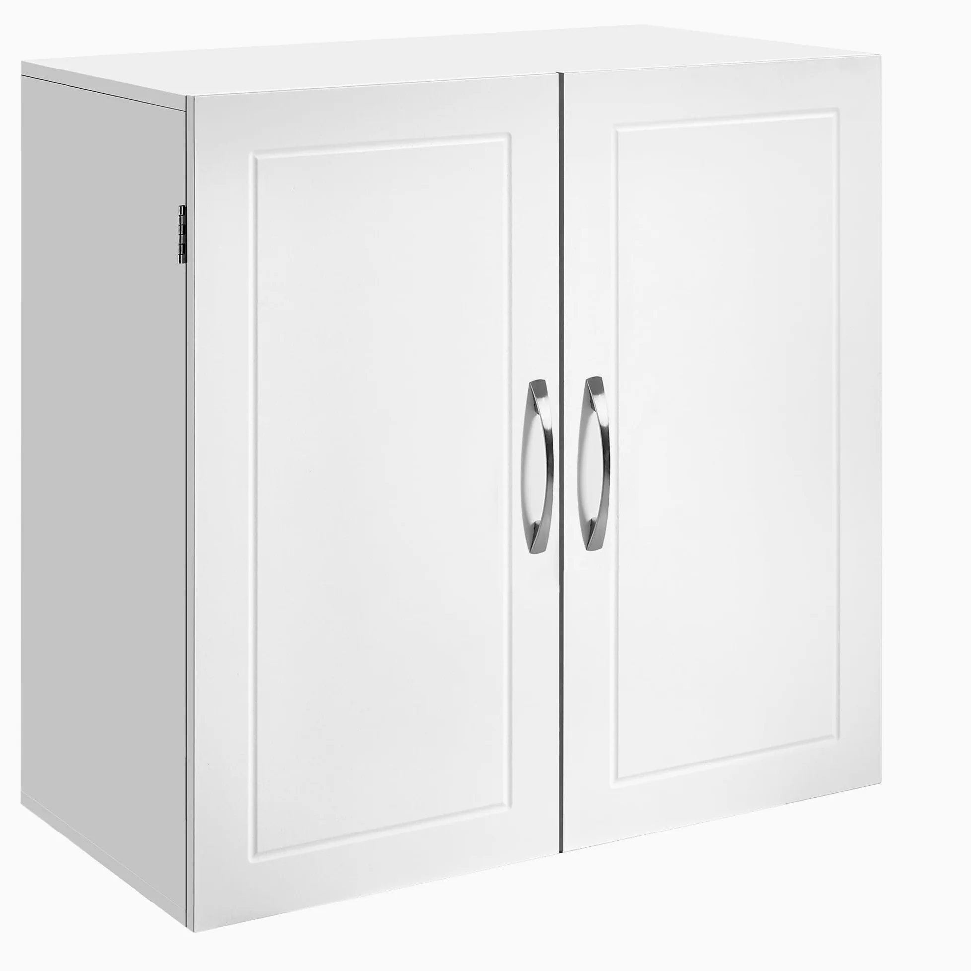 VASAGLE Armoire Murale pour Salle de Bain, Placard de Rangement Mural pour Salle de Bain, 30 x 60 x 60 cm, Armoire à Pharmacie avec Étagères Réglables, Blanc Nuage BBC321W01