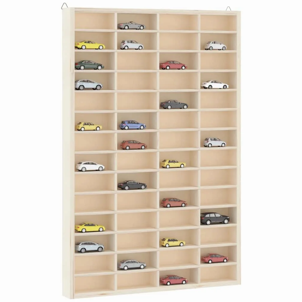 vidaXL Vitrine de Collection en Bois avec 56 Compartiments 40 x 4,5 x 60 cm