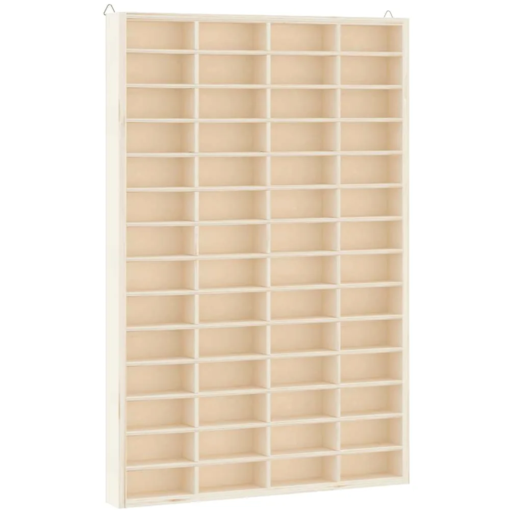 vidaXL Vitrine de Collection en Bois avec 56 Compartiments 40 x 4,5 x 60 cm