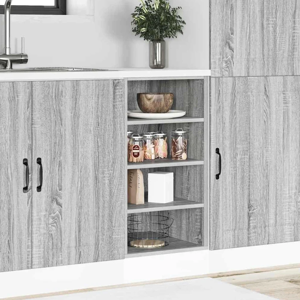 Générique Meuble Bas Riga Gris Sonoma 40 x 44,5 x 81,5 cm Bois d'ingénierie,Meubles de Cuisine,854207