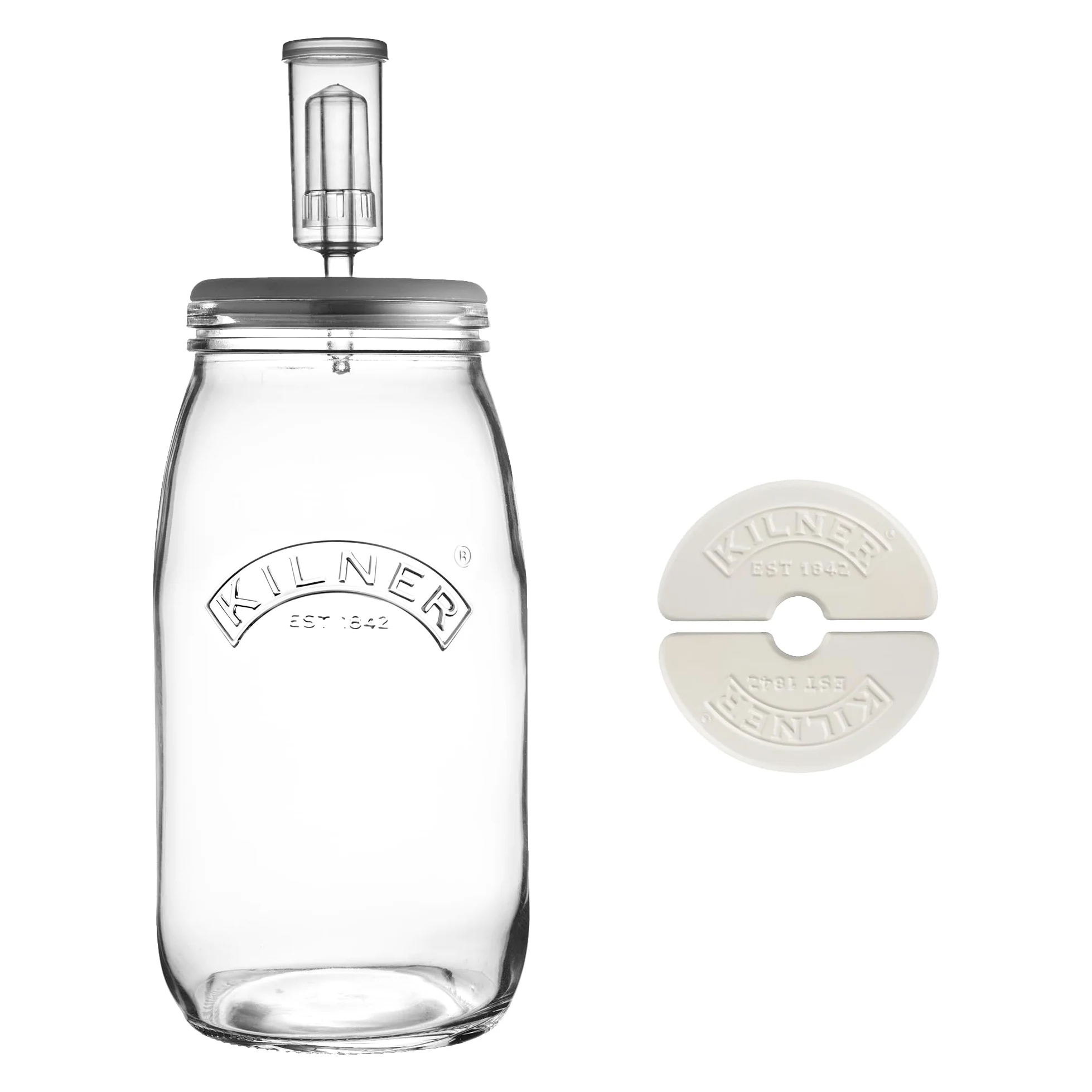 Kilner - Lot de Pots de Fermentation. 3L Fermentation : 3 l, Claire