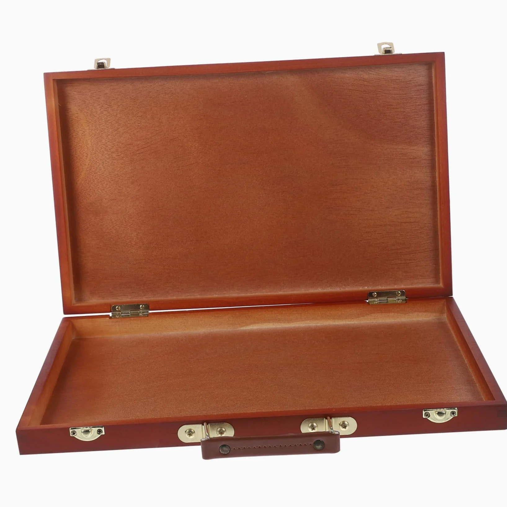 Boîte à Peinture en Bois Style Européen Poignée, Rangement Pratique pour Pinceaux et Pigments, pour Artistes en Extérieur Bureau