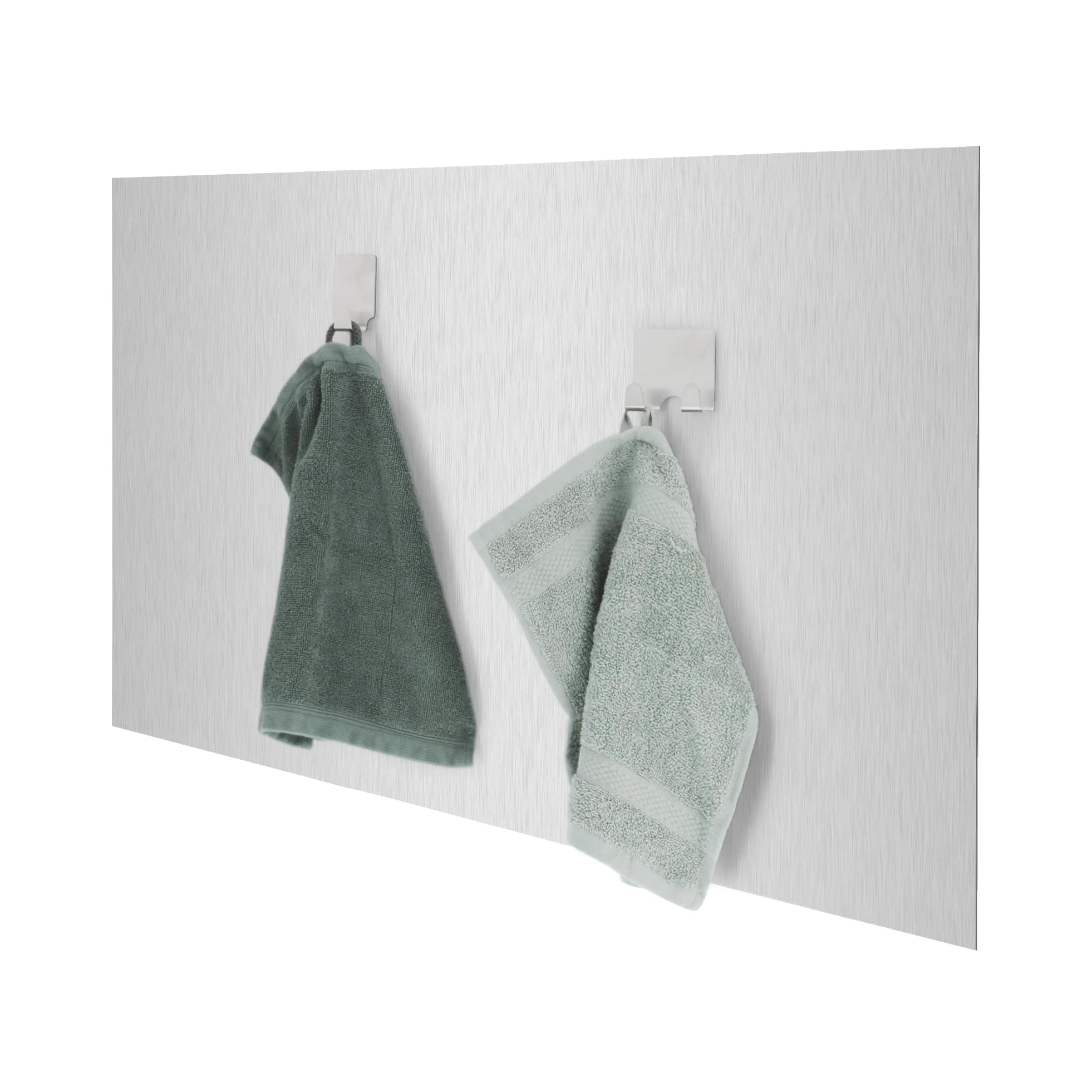 Compactor - Crédence adhésive pour cuisine en inox brossé 90 x 50 cm - Plaque anti projections murale aimantée - Protection murale cuisine à coller - Habillage inox pour plaque de cuisson