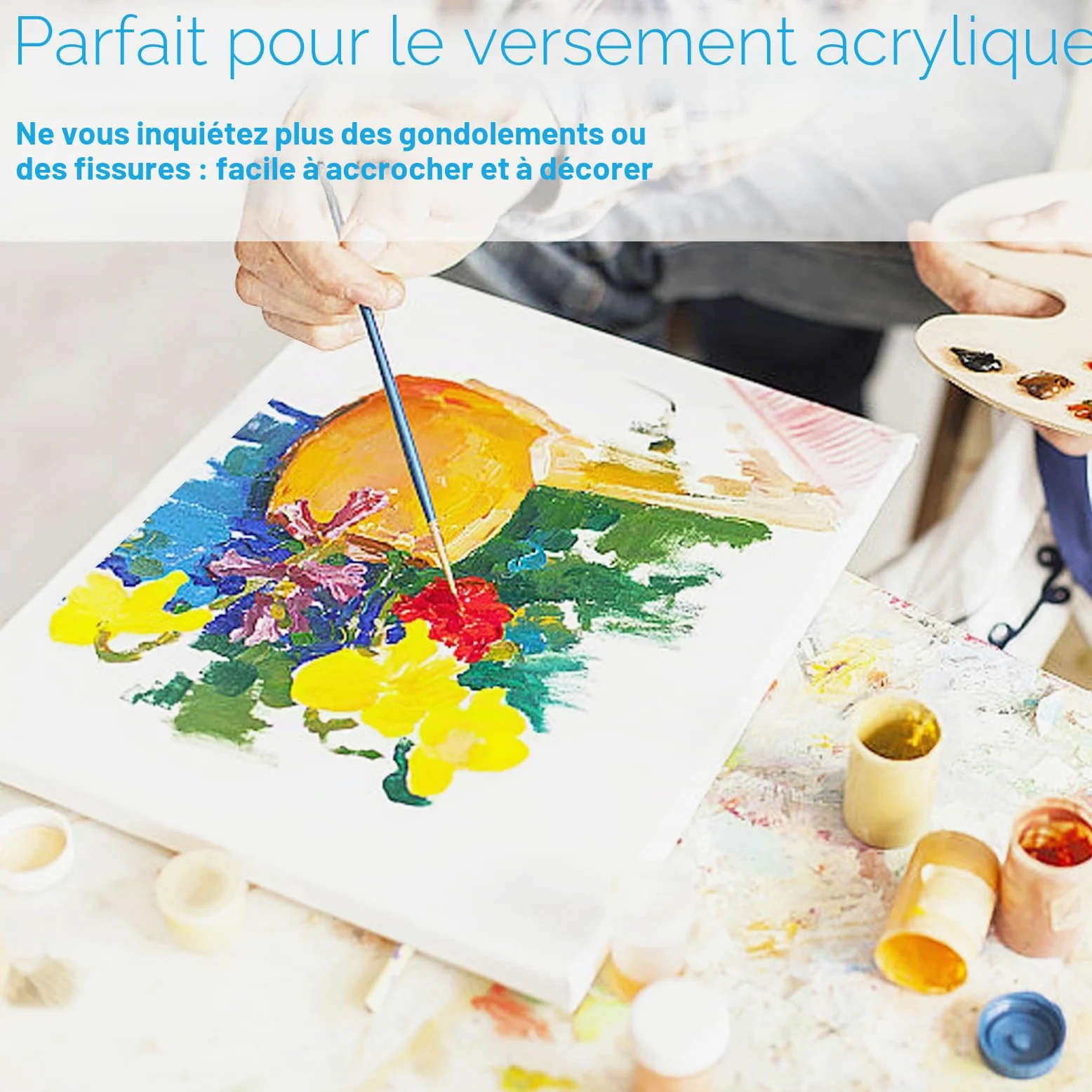JMIATRY Lot de 10 Toiles à Peindre 30 x 40 cm, Toile Peinture, Tableau Peinture pour Peintures Acryliques, Peintures à l'huile, Gouache Coton sans Acide