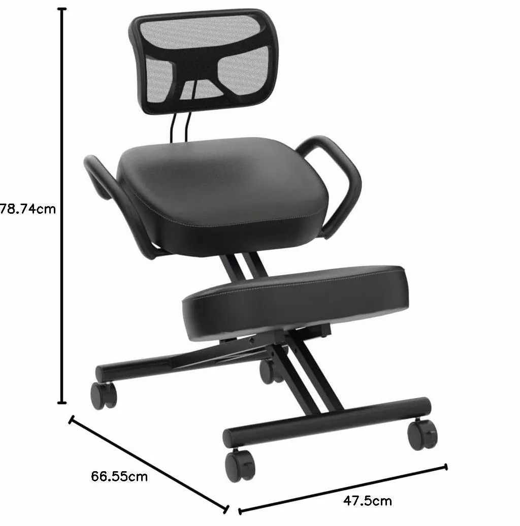 Fauteuil à genoux VIVO DRAGONN DN-CH, métal, noir, taille unique